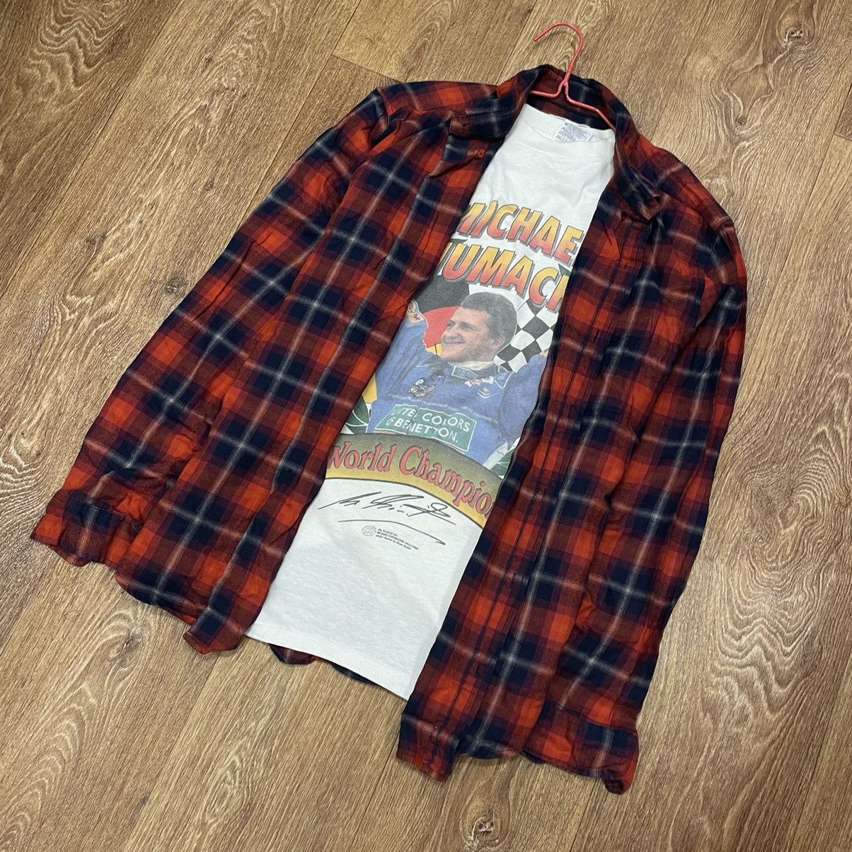 Flannel Vintage Flannel Shirt Travis Scott Style Size US L / EU 52-54 / 3 - 6 Thumbnail