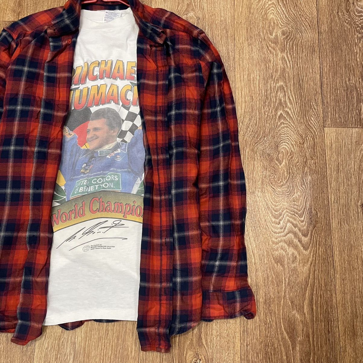 Flannel Vintage Flannel Shirt Travis Scott Style Size US L / EU 52-54 / 3 - 2 Thumbnail