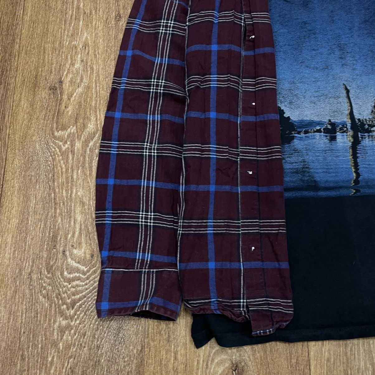 Vintage Vintage 90s Plaid Shirt Grunge Baggy Streetwear Distressed L Size US L / EU 52-54 / 3 - 5 Thumbnail