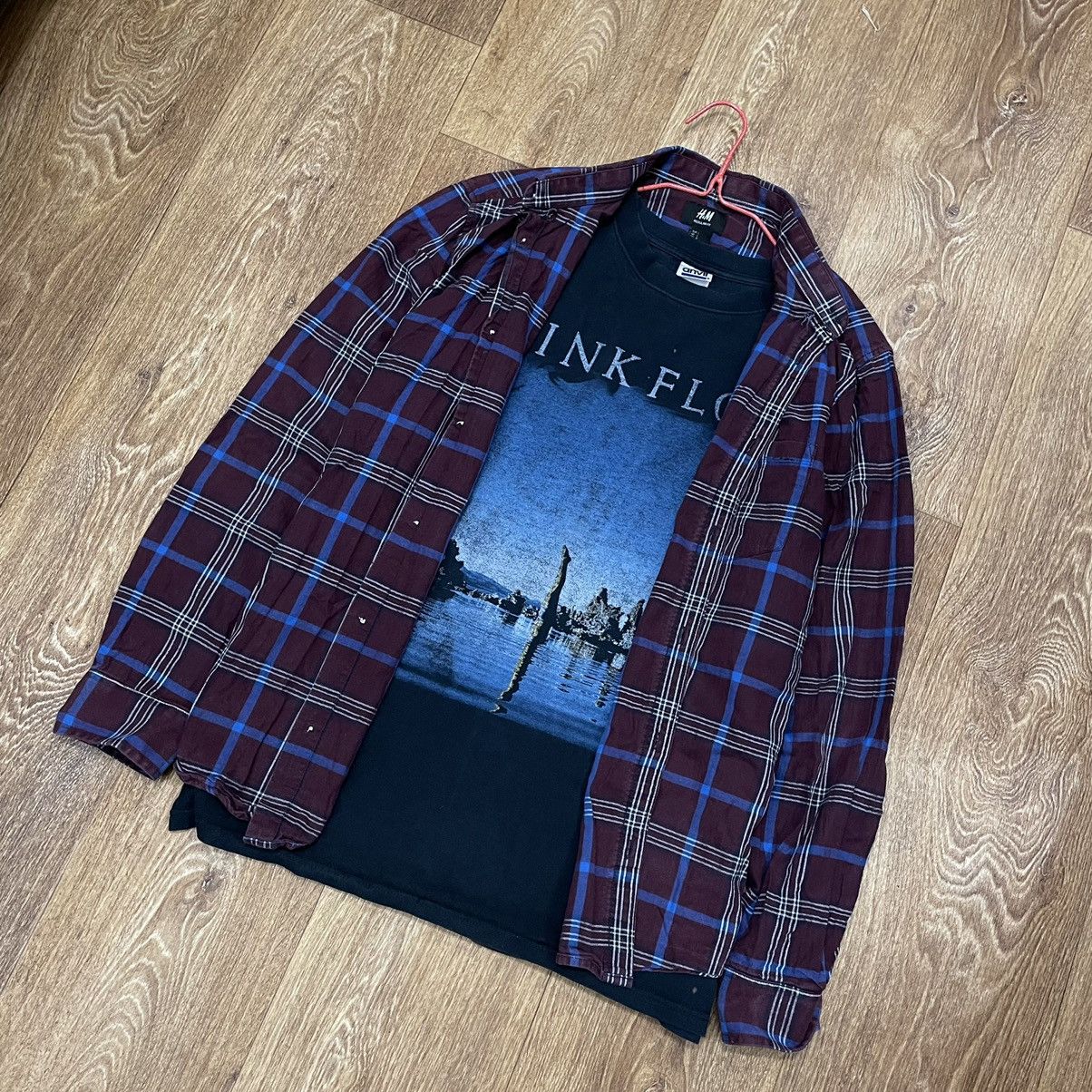 Vintage Vintage 90s Plaid Shirt Grunge Baggy Streetwear Distressed L Size US L / EU 52-54 / 3 - 3 Thumbnail