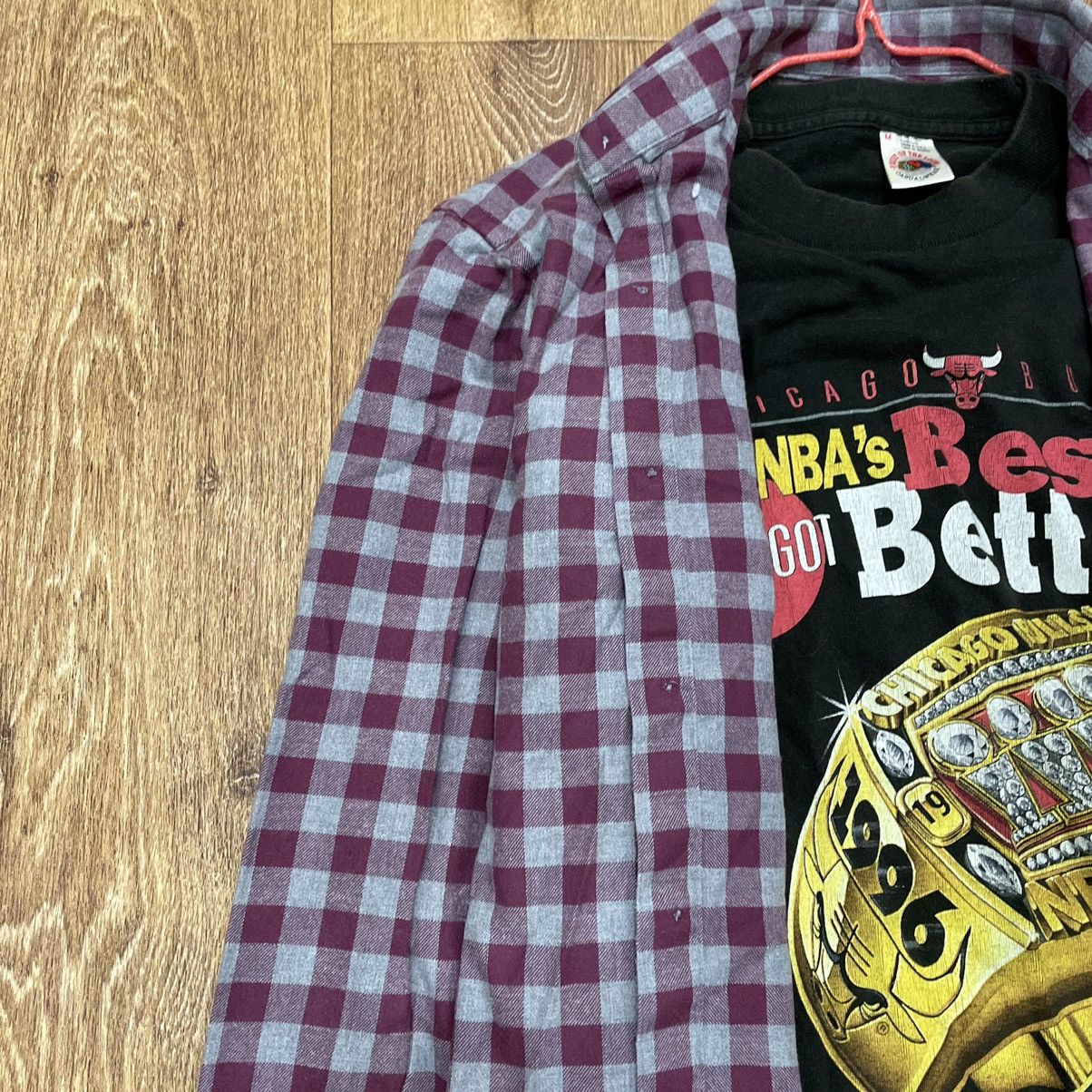 Vintage Vintage 90s Purple Plaid Flannel Shirt Y2K Streetwear Logo M Size US M / EU 48-50 / 2 - 4 Thumbnail