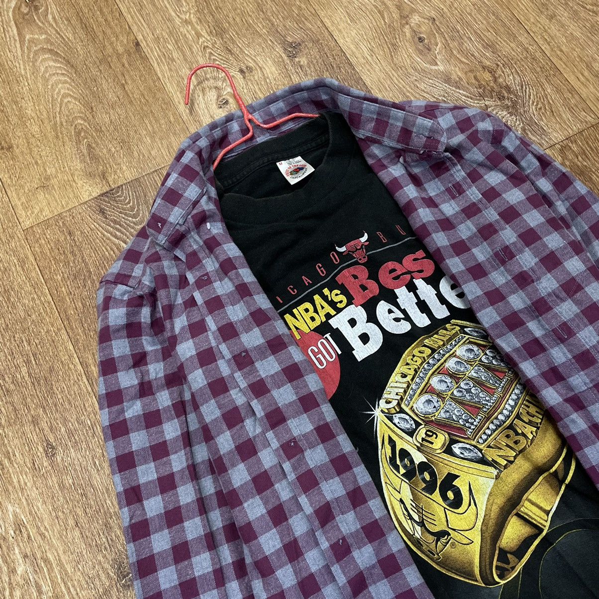 Vintage Vintage 90s Purple Plaid Flannel Shirt Y2K Streetwear Logo M Size US M / EU 48-50 / 2 - 5 Thumbnail