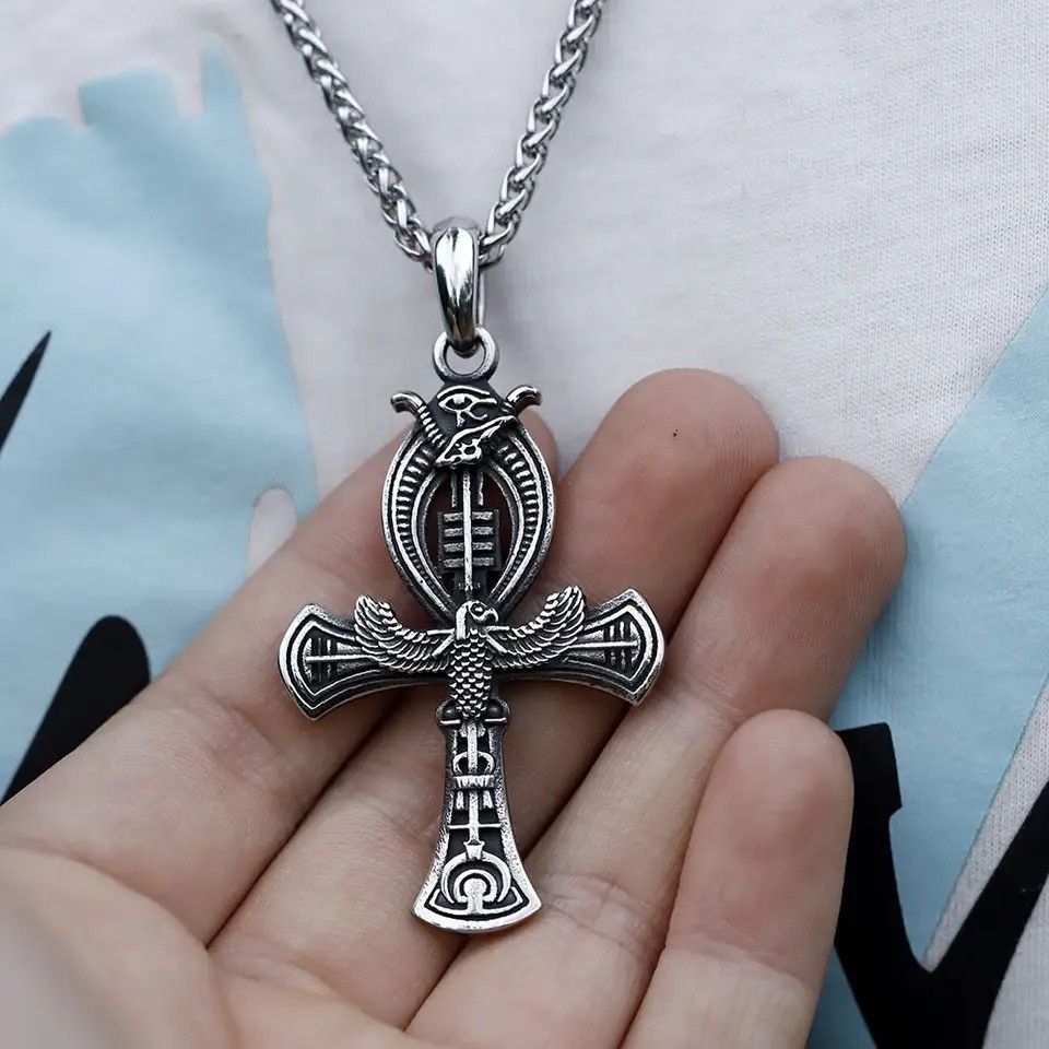 Jewelry Eagle Resurrection Cross Necklace Size ONE SIZE - 4 Thumbnail
