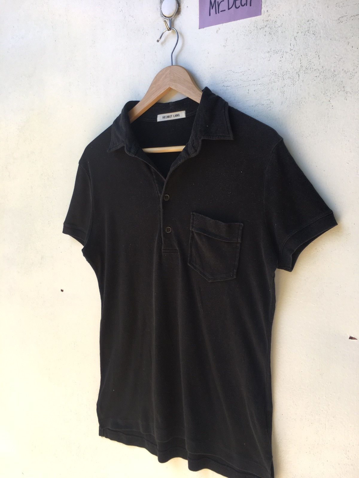Helmut Lang Vintage Helmut Lang Plain Polo Shirt Size US S / EU 44-46 / 1 - 4 Thumbnail