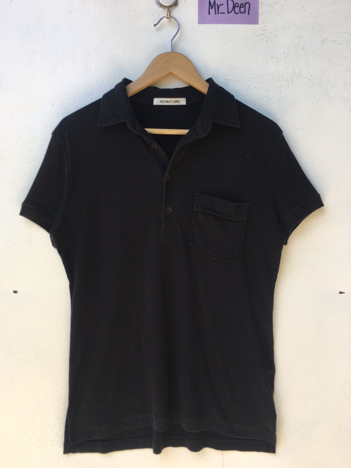Helmut Lang Vintage Helmut Lang Plain Polo Shirt Size US S / EU 44-46 / 1 - 11 Thumbnail