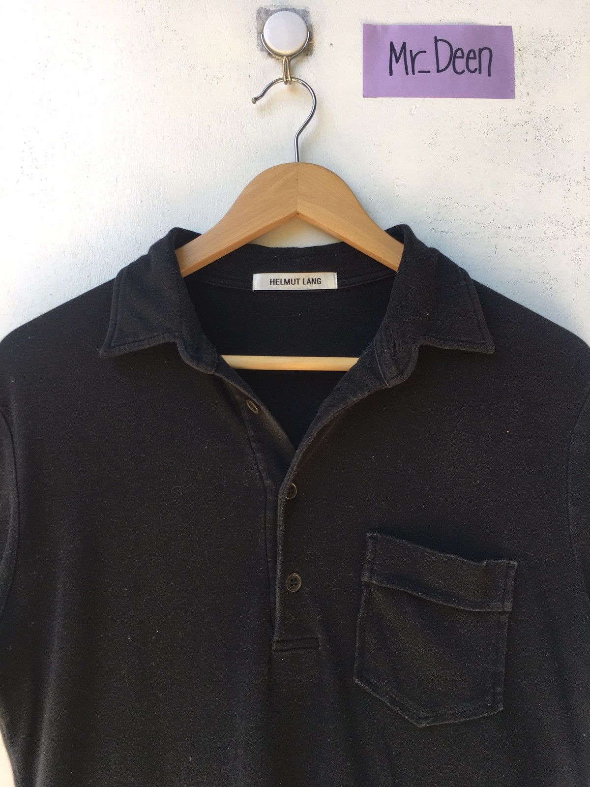 Helmut Lang Vintage Helmut Lang Plain Polo Shirt Size US S / EU 44-46 / 1 - 5 Thumbnail