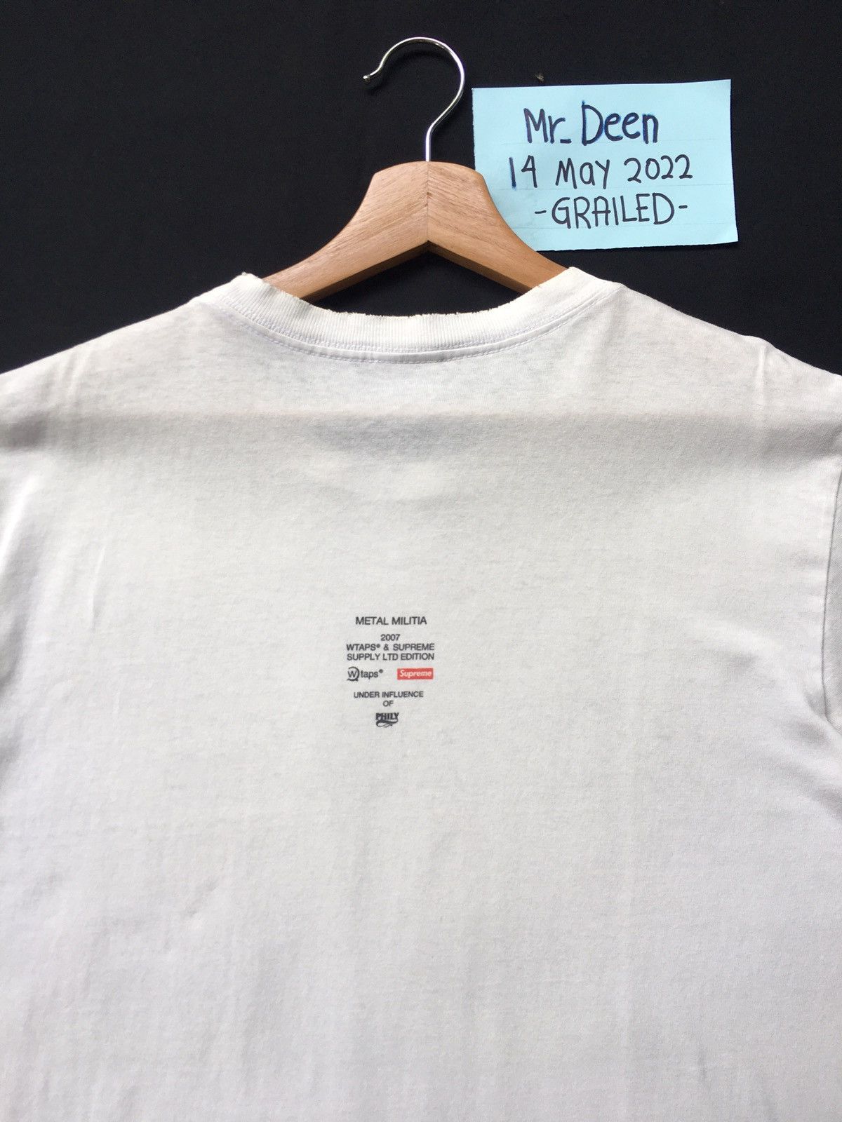 Supreme × Wtaps Rare Supreme x Wtaps Metal Militia 2007 Tshirt Size US L / EU 52-54 / 3 - 17 Thumbnail