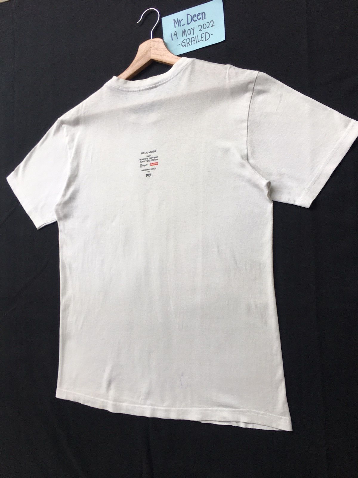 Supreme × Wtaps Rare Supreme x Wtaps Metal Militia 2007 Tshirt Size US L / EU 52-54 / 3 - 15 Thumbnail