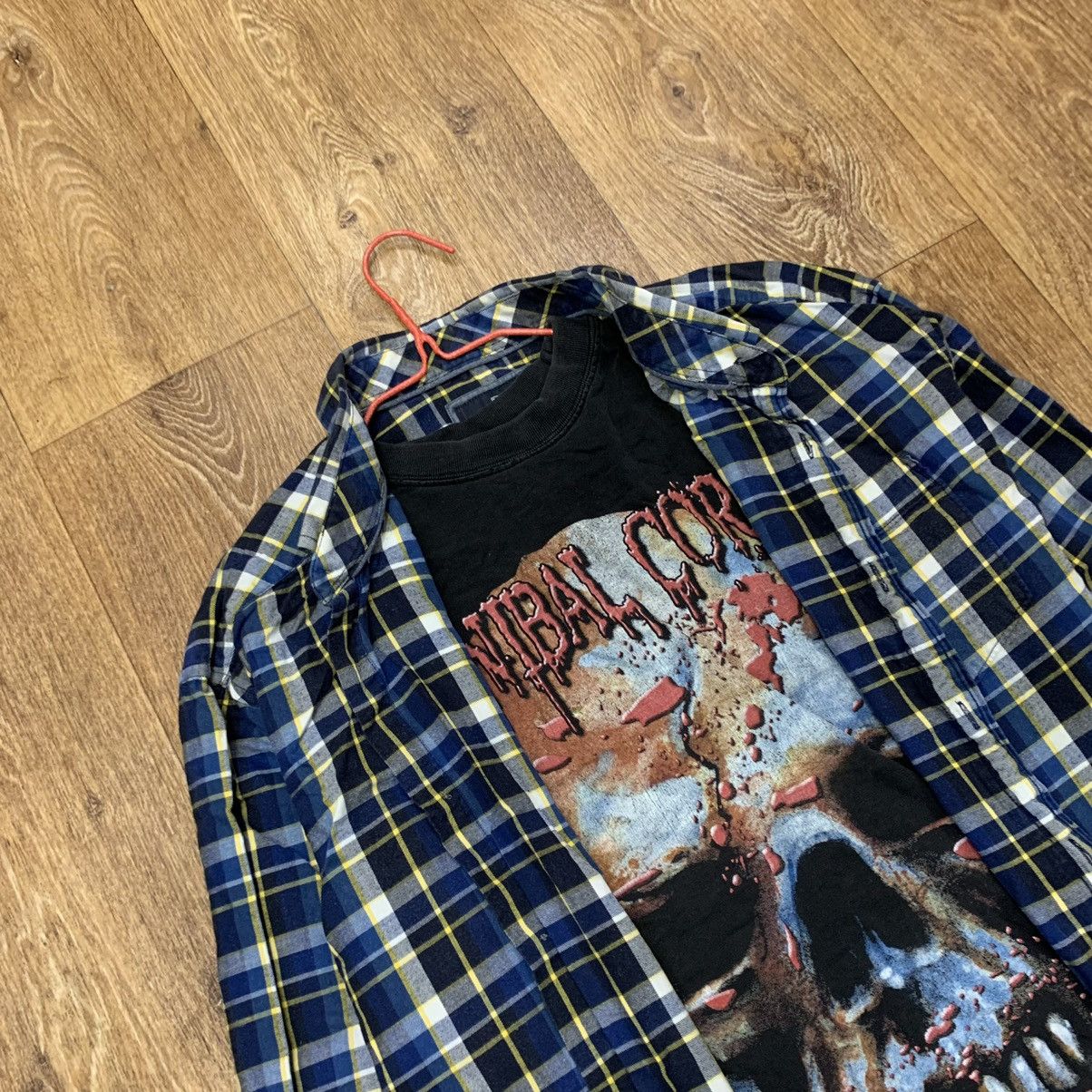 Vintage Vintage 90s Grunge Plaid Flannel Shirt Oversized Logo XL Size US XL / EU 56 / 4 - 5 Thumbnail