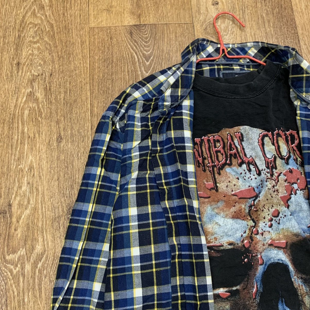 Vintage Vintage 90s Grunge Plaid Flannel Shirt Oversized Logo XL Size US XL / EU 56 / 4 - 4 Thumbnail