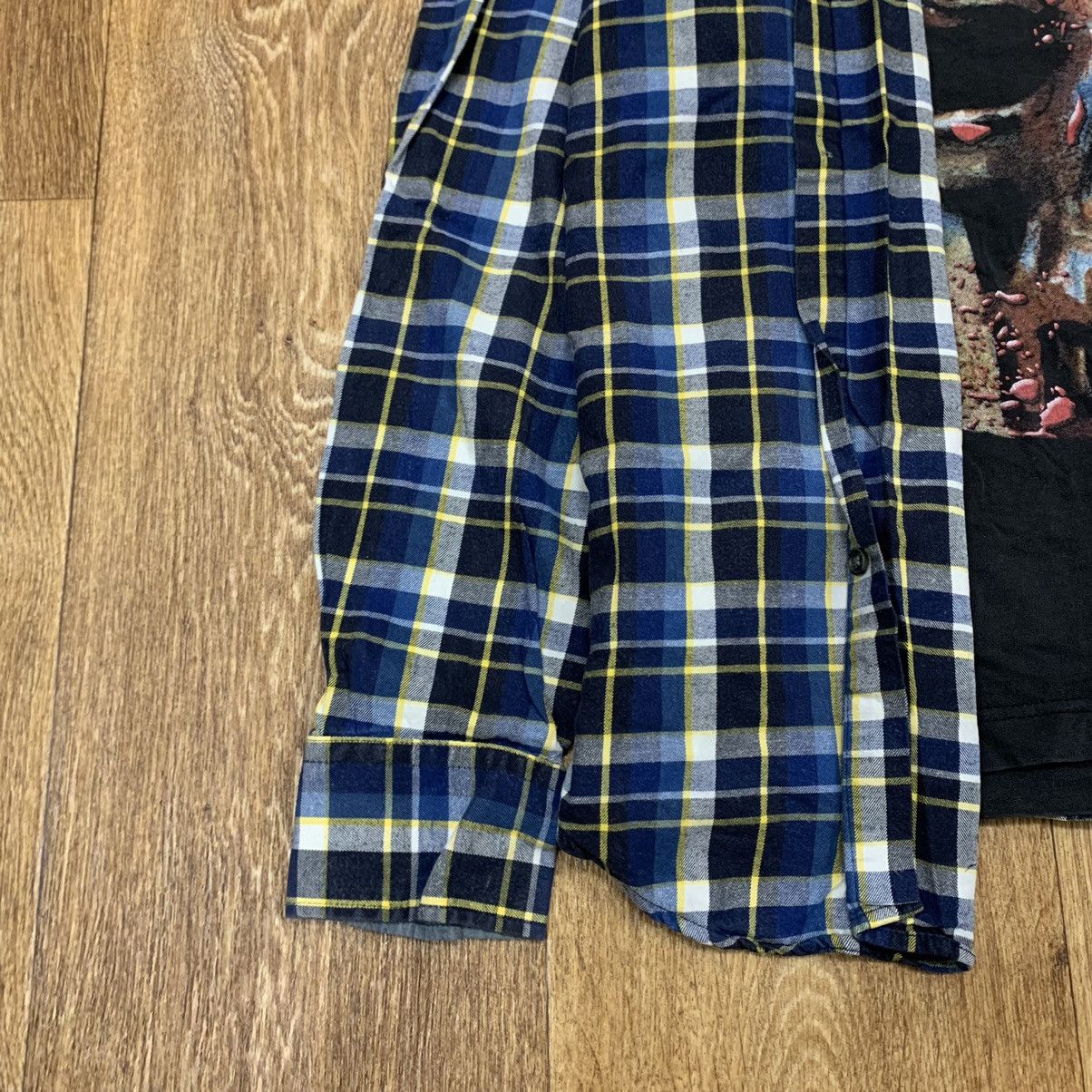 Vintage Vintage 90s Grunge Plaid Flannel Shirt Oversized Logo XL Size US XL / EU 56 / 4 - 3 Thumbnail