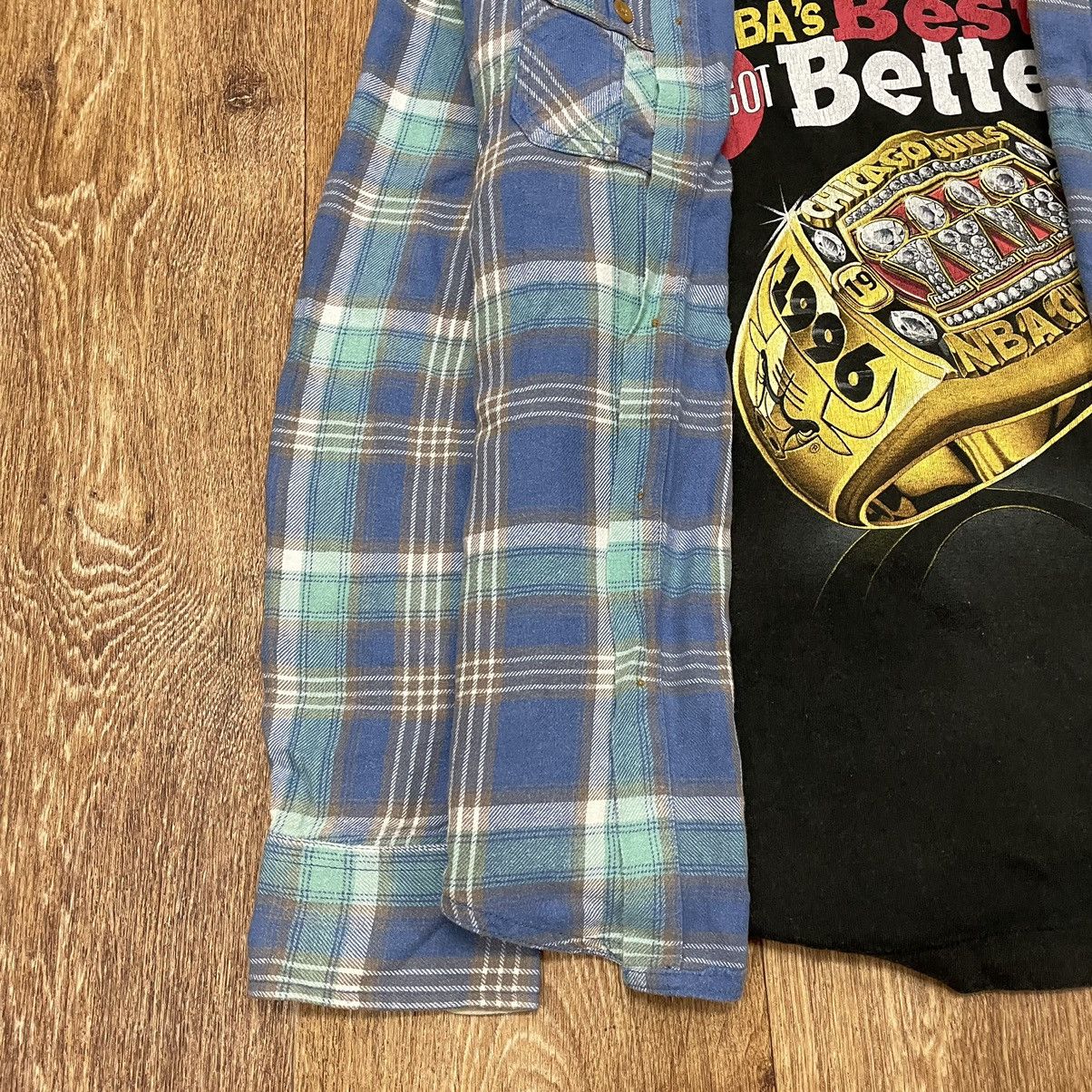 Vintage Vintage 90s Blue Plaid Shirt Grunge Oversized Streetwear L Size US L / EU 52-54 / 3 - 5 Thumbnail