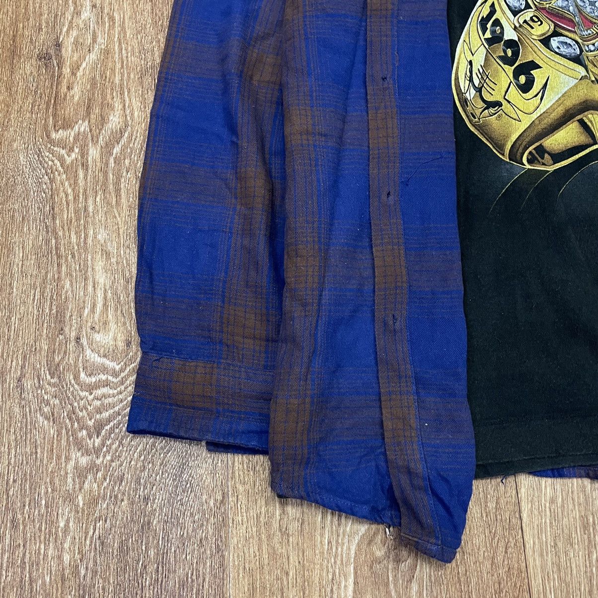 Vintage Vintage 90s Blue Checked Shirt Grunge Streetwear Oversized M Size US M / EU 48-50 / 2 - 3 Thumbnail