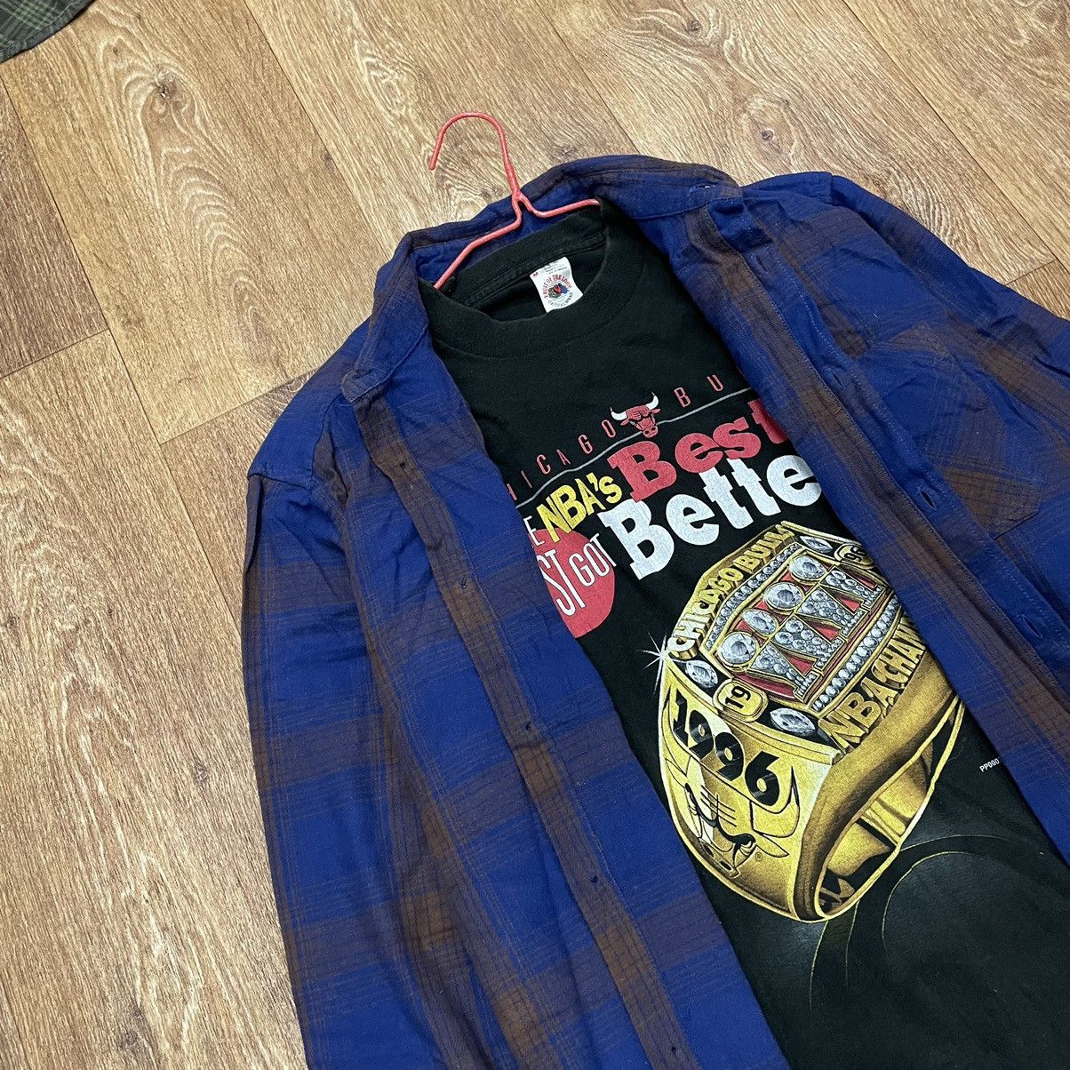 Vintage Vintage 90s Blue Checked Shirt Grunge Streetwear Oversized M Size US M / EU 48-50 / 2 - 5 Thumbnail
