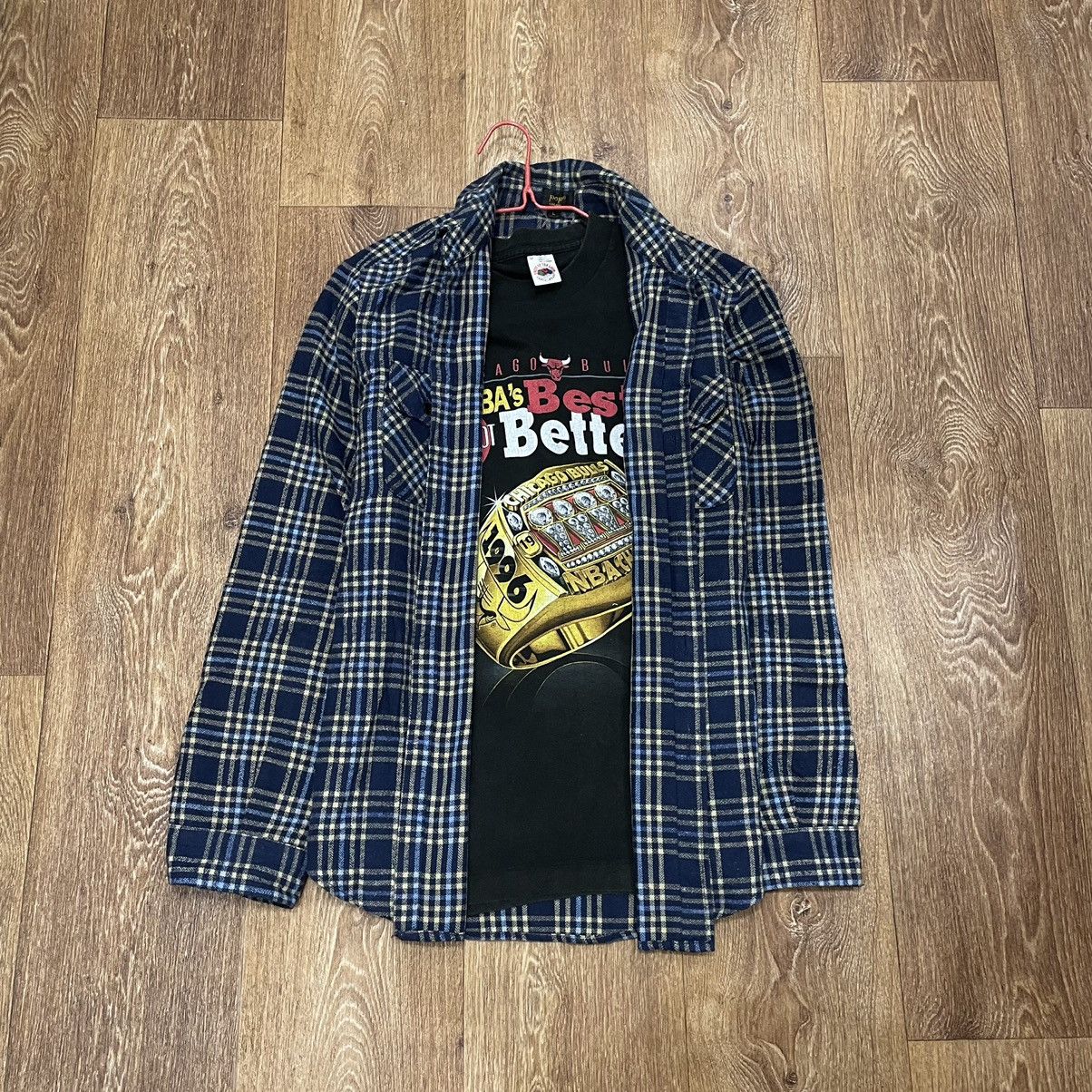 Flannel Vintage Flannel Checkered Shirt Travis Style Size US L / EU 52-54 / 3 - 1 Thumbnail