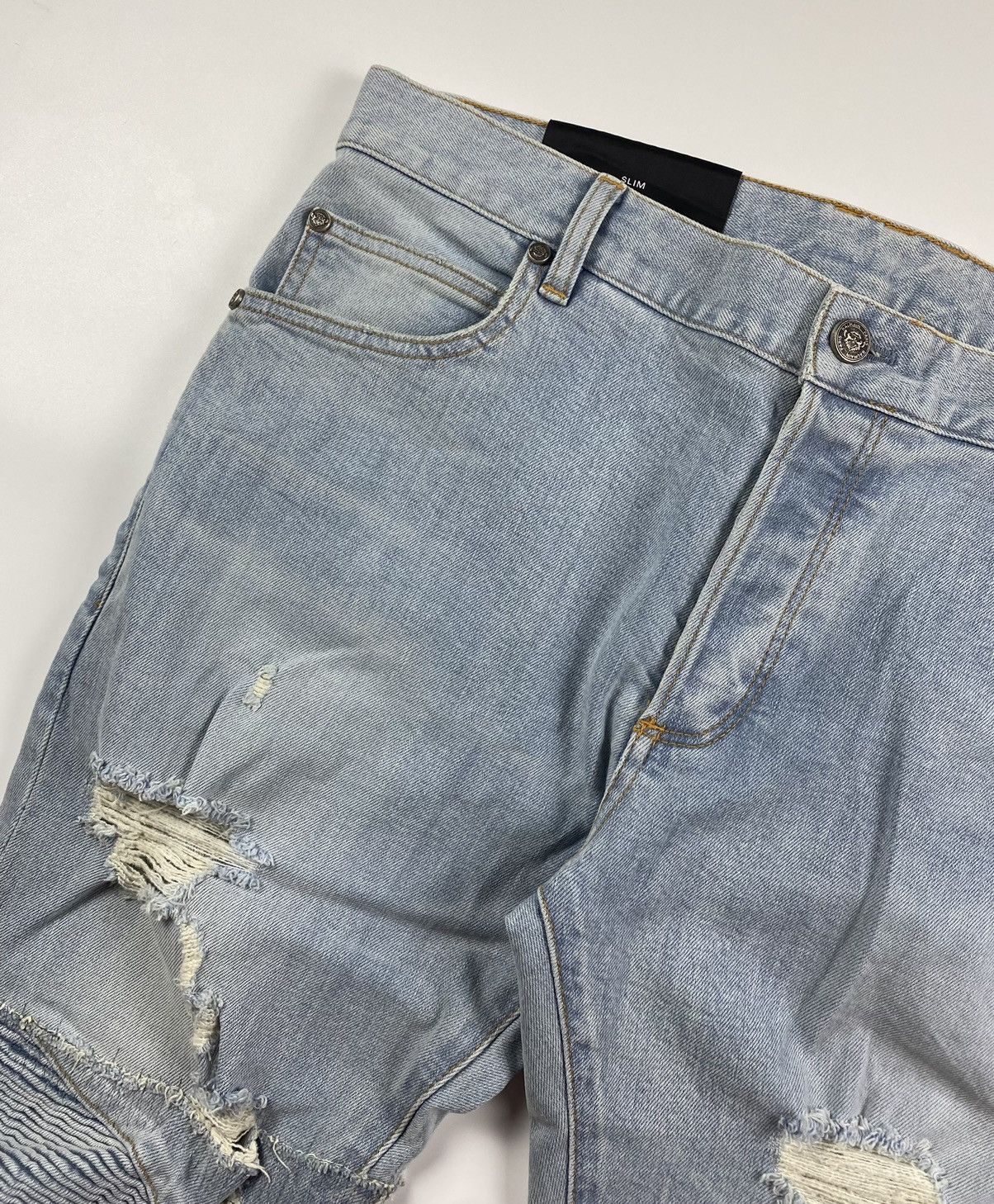 Balmain Balmain Distressed Biker Pants Size US 34 / EU 50 - 6 Thumbnail