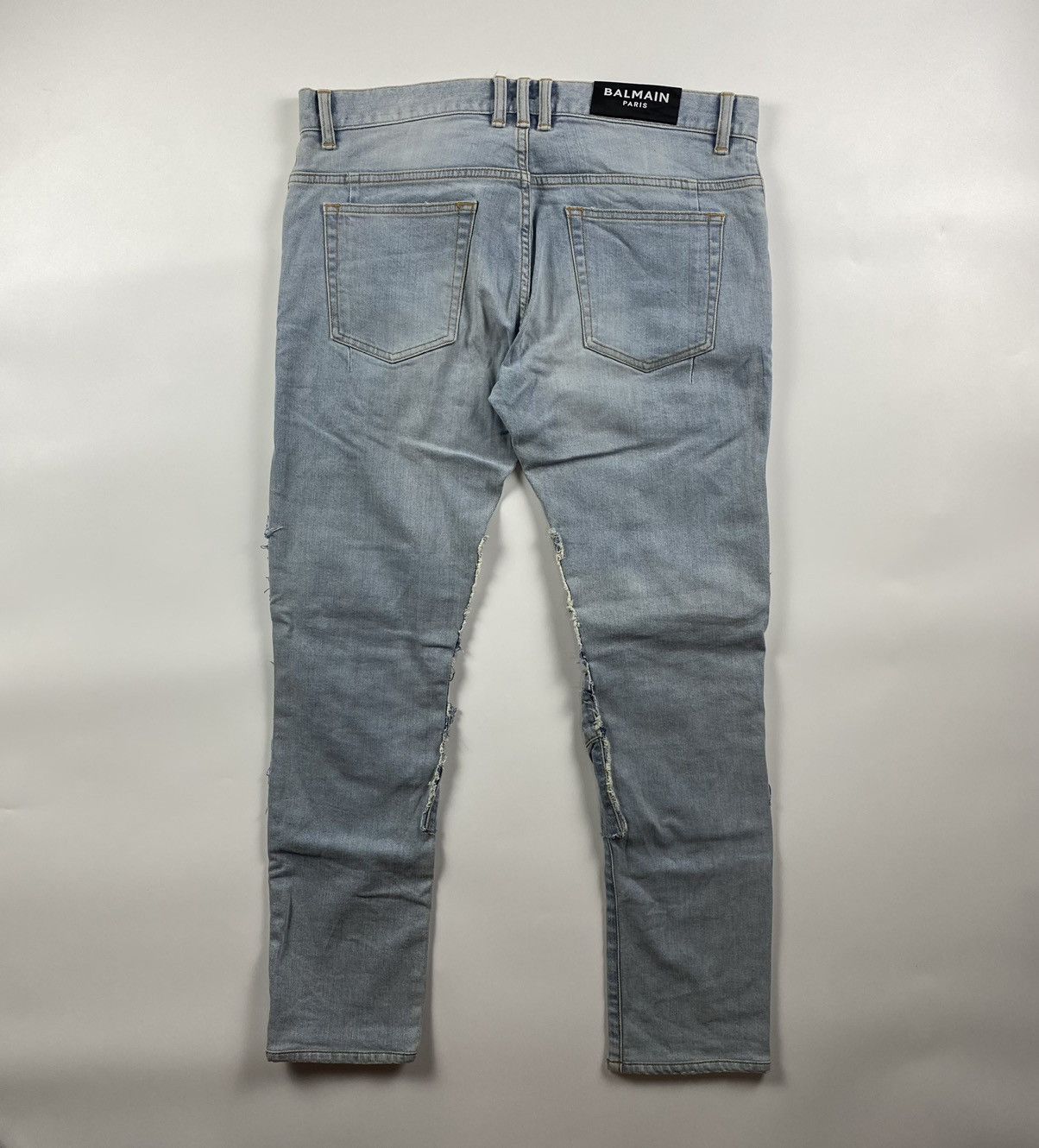 Balmain Balmain Distressed Biker Pants Size US 34 / EU 50 - 2 Thumbnail