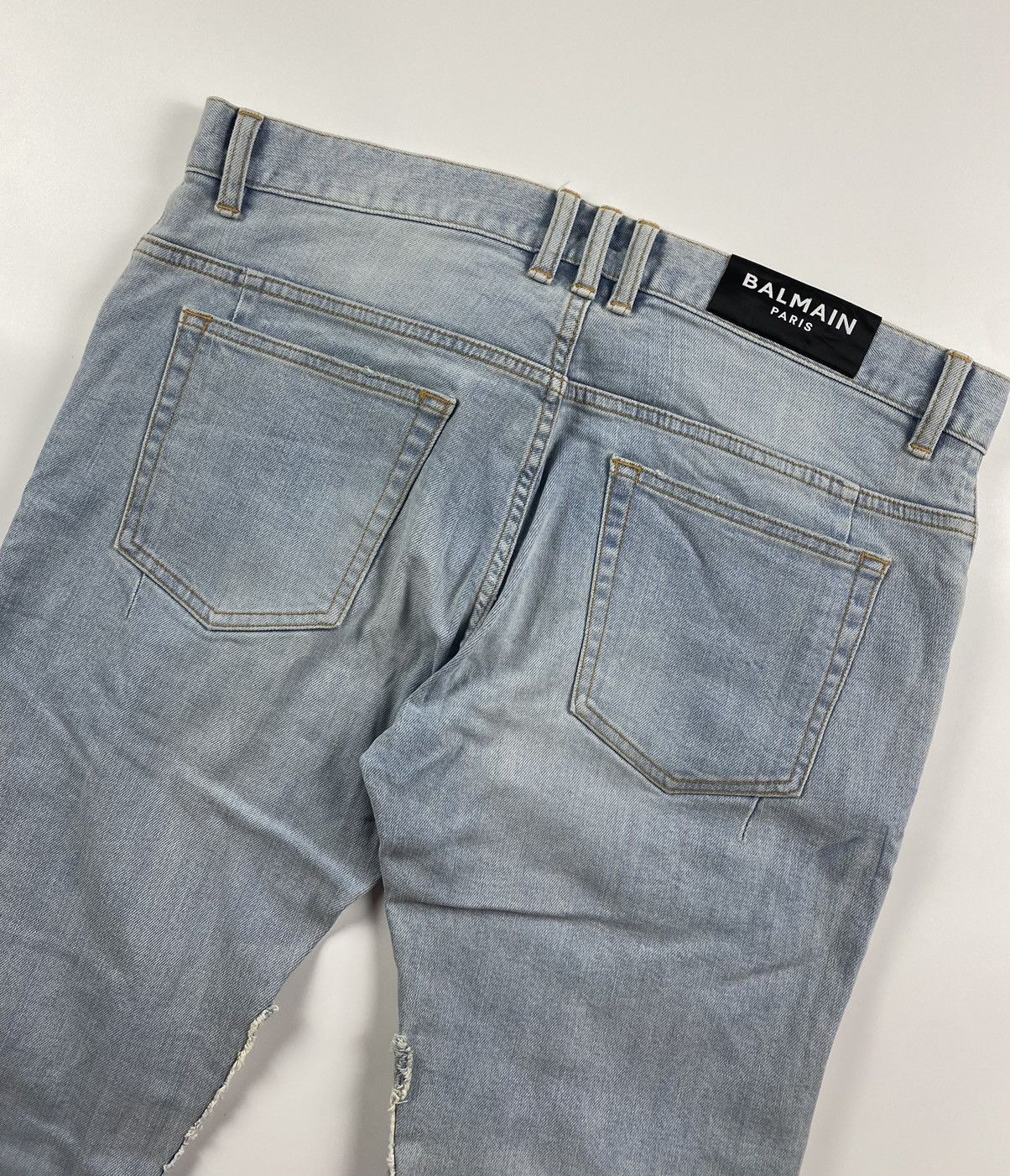 Balmain Balmain Distressed Biker Pants Size US 34 / EU 50 - 15 Thumbnail