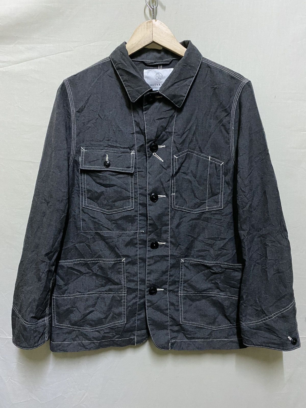 BEAUTY&YOUTH Chambray Jacket Pocket Japan Size US L / EU 52-54 / 3 - 1 Thumbnail