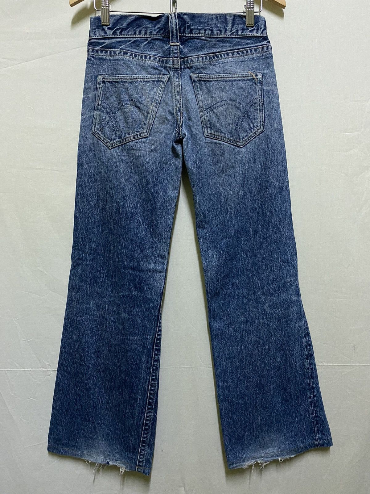 Full Count & Co. Fullcount Jeans Wide Leg Flared Boot Cut Size 30" / US 8 / IT 44 - 7 Thumbnail