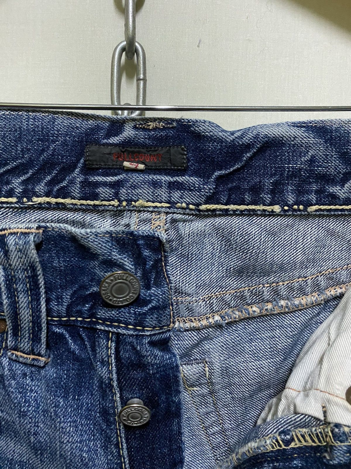 Full Count & Co. Fullcount Jeans Wide Leg Flared Boot Cut Size 30" / US 8 / IT 44 - 6 Thumbnail