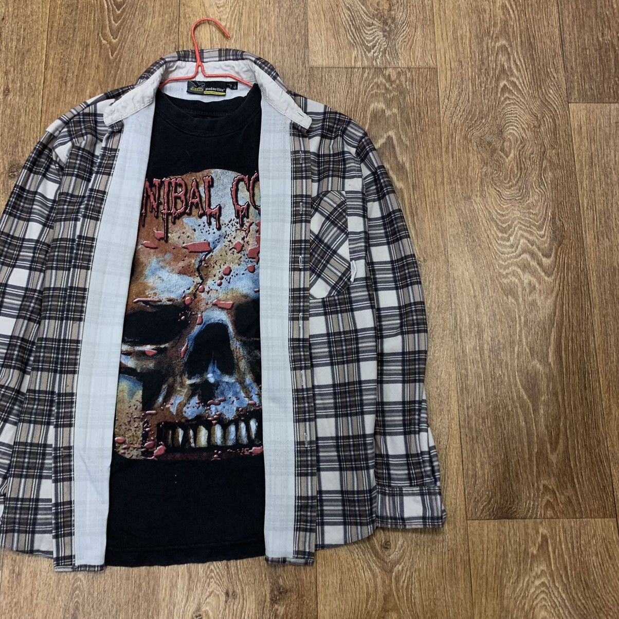 Vintage Vintage 90s Checkered Shirt Grunge Skate Streetwear Baggy L Size US L / EU 52-54 / 3 - 2 Thumbnail