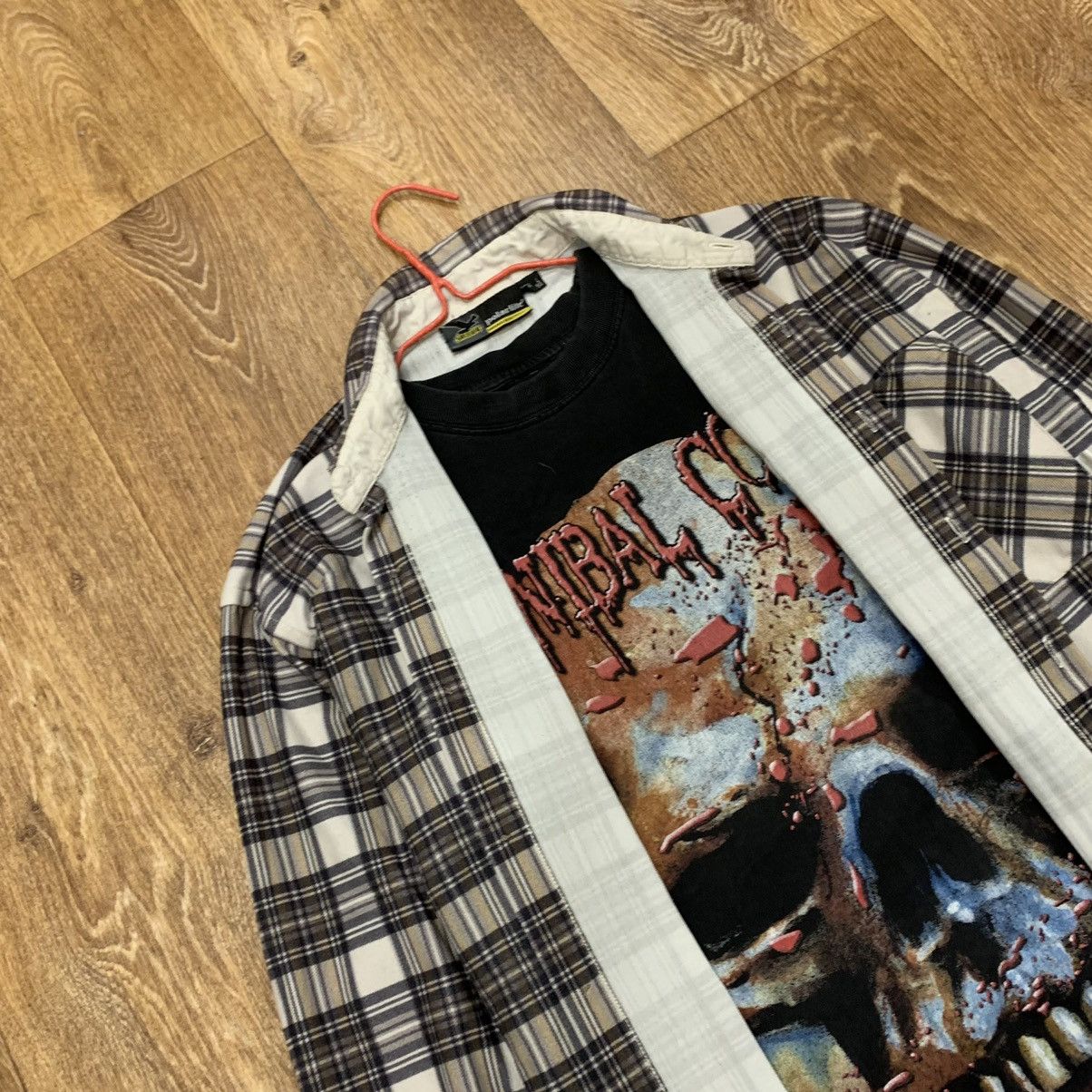 Vintage Vintage 90s Checkered Shirt Grunge Skate Streetwear Baggy L Size US L / EU 52-54 / 3 - 5 Thumbnail