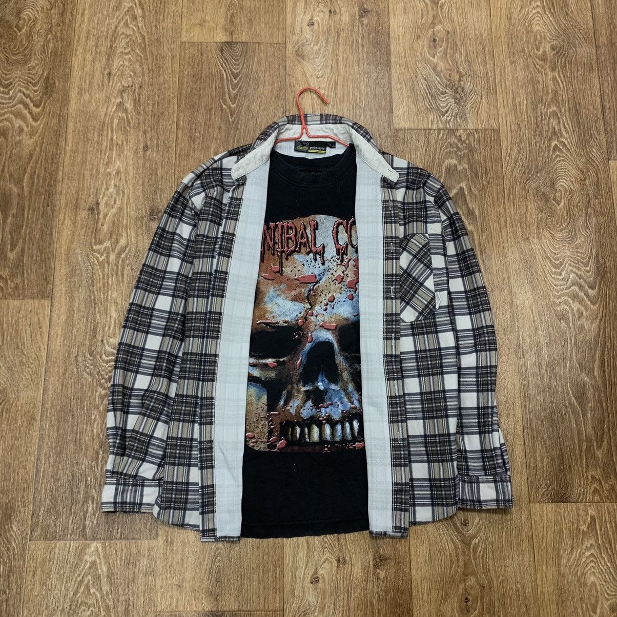 Vintage Vintage 90s Checkered Shirt Grunge Skate Streetwear Baggy L Size US L / EU 52-54 / 3 - 1 Thumbnail