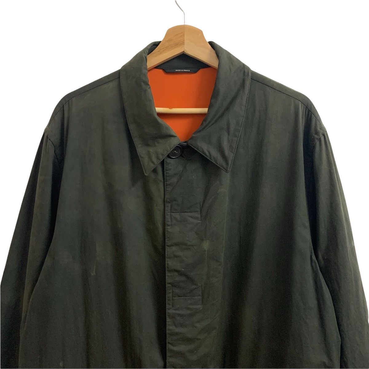Hermes 🇫🇷Vintage HERMES Waxed Overcoat Size US L / EU 52-54 / 3 - 3 Thumbnail