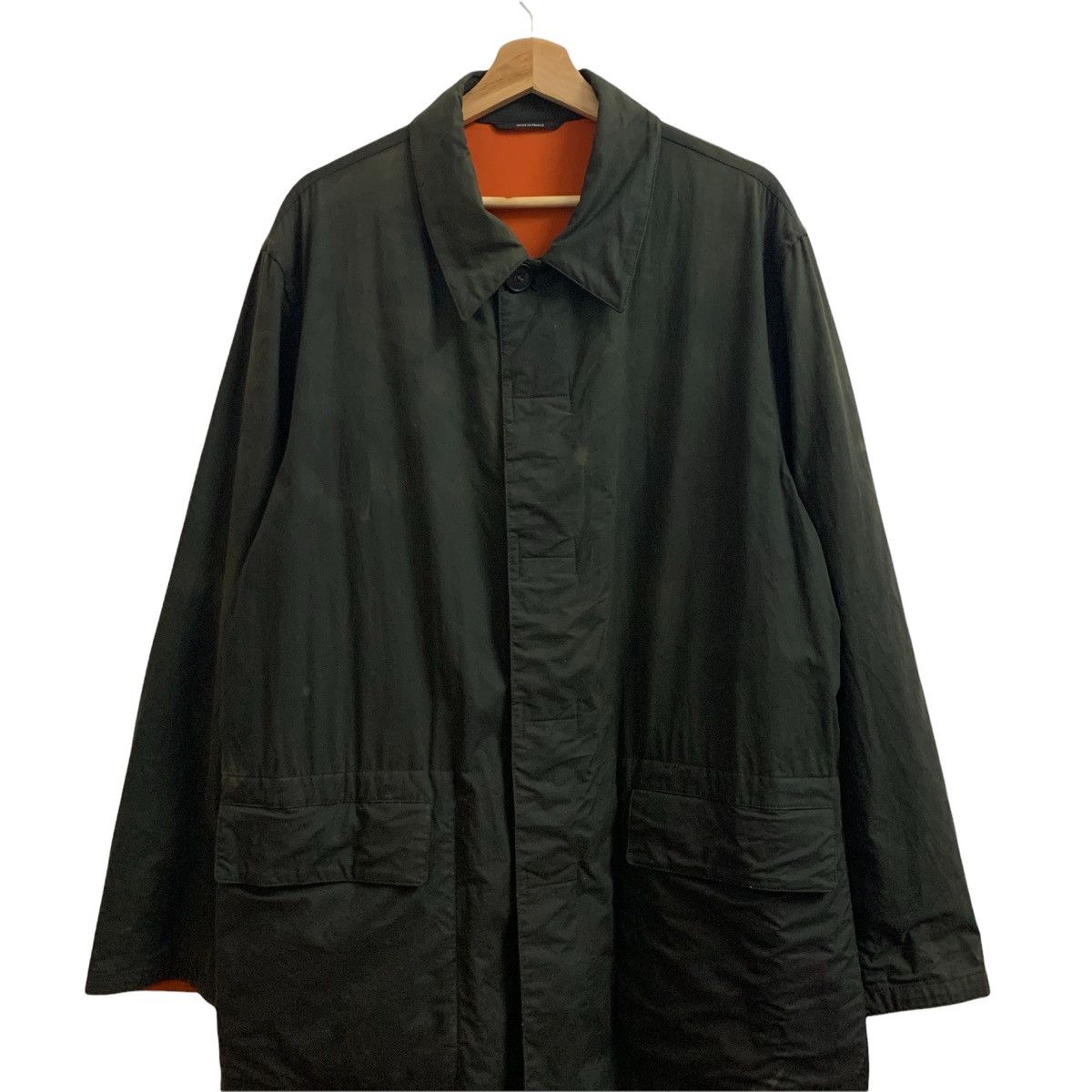 Hermes 🇫🇷Vintage HERMES Waxed Overcoat Size US L / EU 52-54 / 3 - 2 Thumbnail
