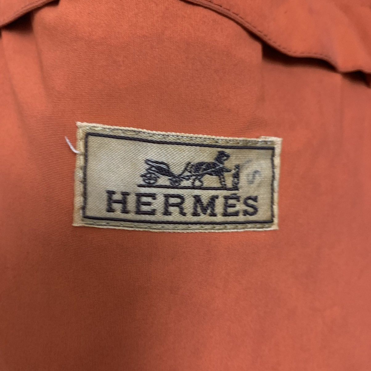 Hermes 🇫🇷Vintage HERMES Waxed Overcoat Size US L / EU 52-54 / 3 - 8 Thumbnail
