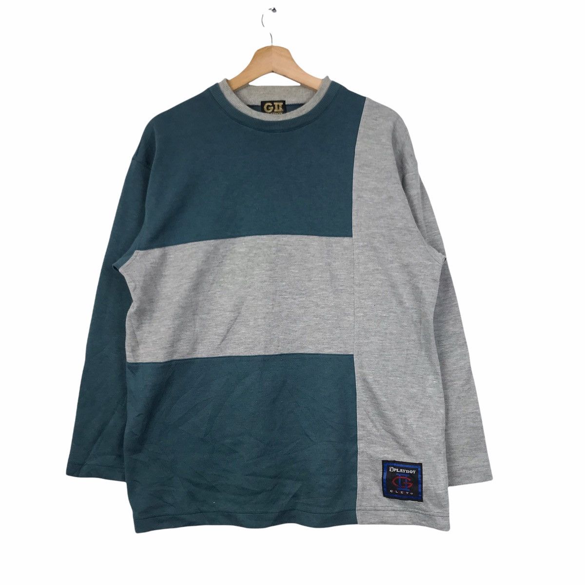 Vintage 90' PLAYBOY COLLECTION G2 Striped Sweater Sweatshirt