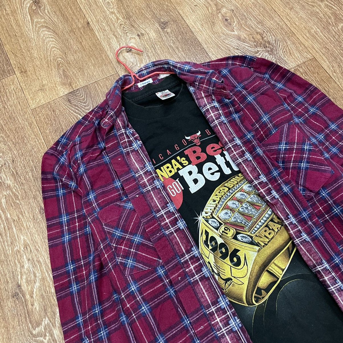 Flannel Vintage 90s Plaid Flannel Shirt Y2K Streetwear Checkered Size US L / EU 52-54 / 3 - 6 Thumbnail