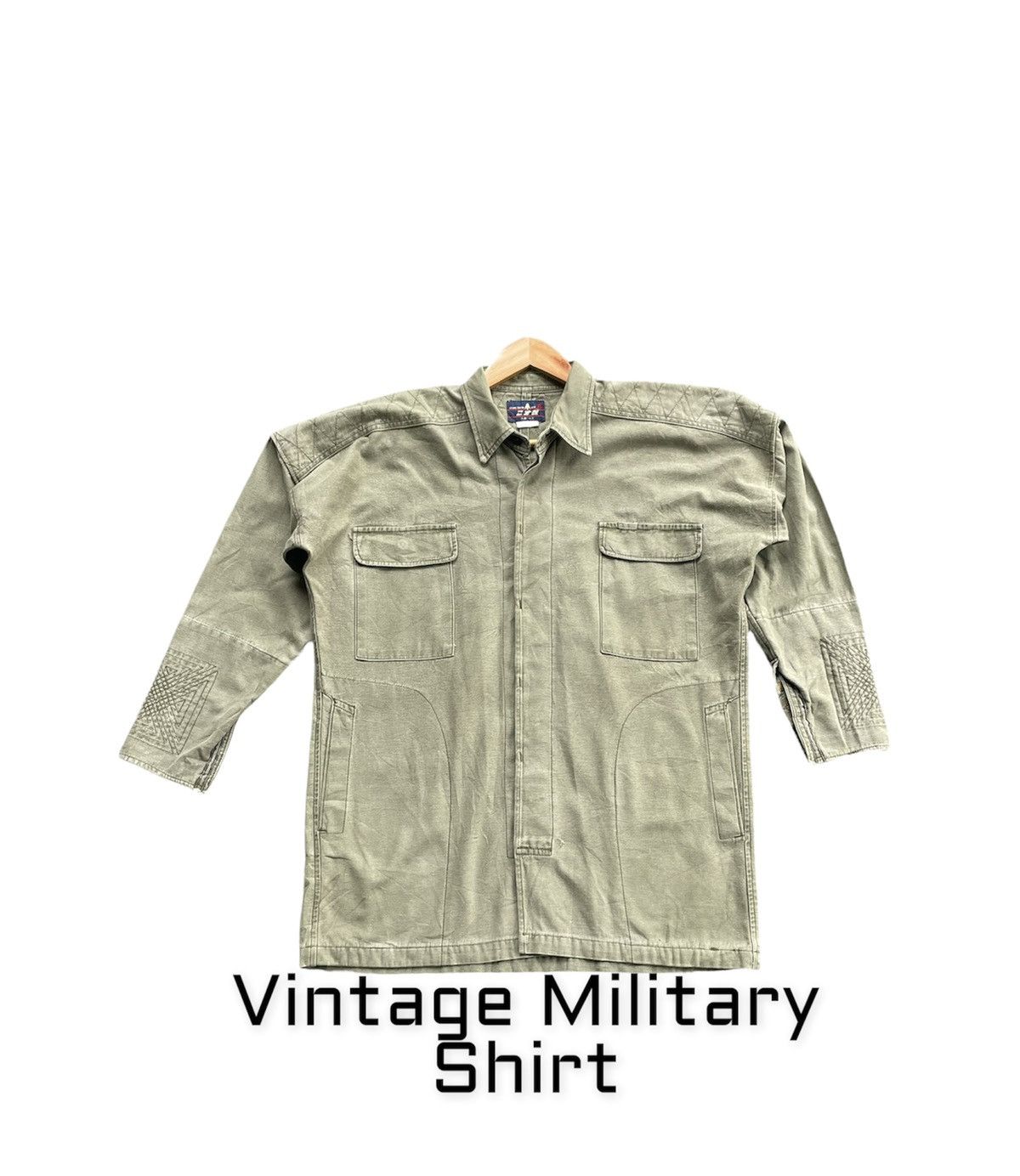Japanese Brand Vintage Military Shirt Size US XL / EU 56 / 4 - 1 Thumbnail
