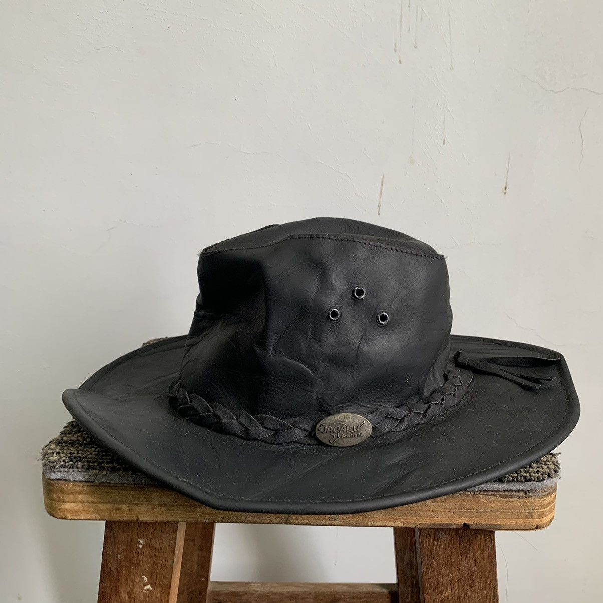 Cowboy Equipment Australia Leather Hat Bucket Hat Cap Size ONE SIZE - 1 Thumbnail