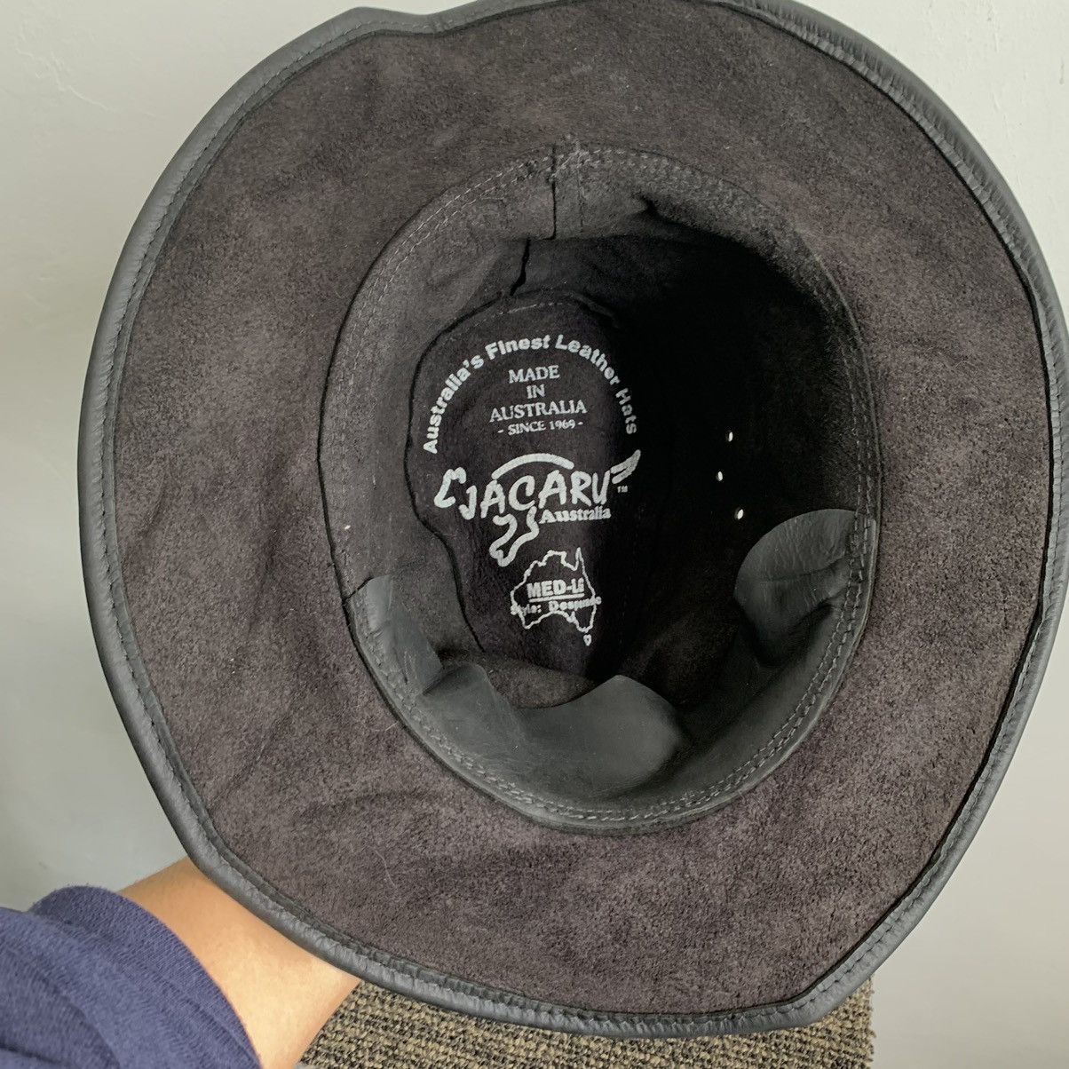Cowboy Equipment Australia Leather Hat Bucket Hat Cap Size ONE SIZE - 4 Thumbnail