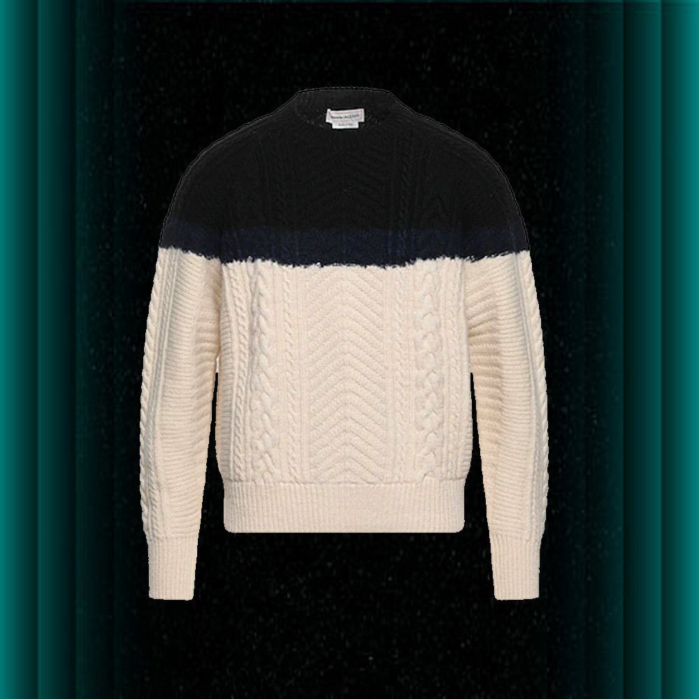 image of Alexander Mcqueen Sweaters In Black, Men's (Size Medium)