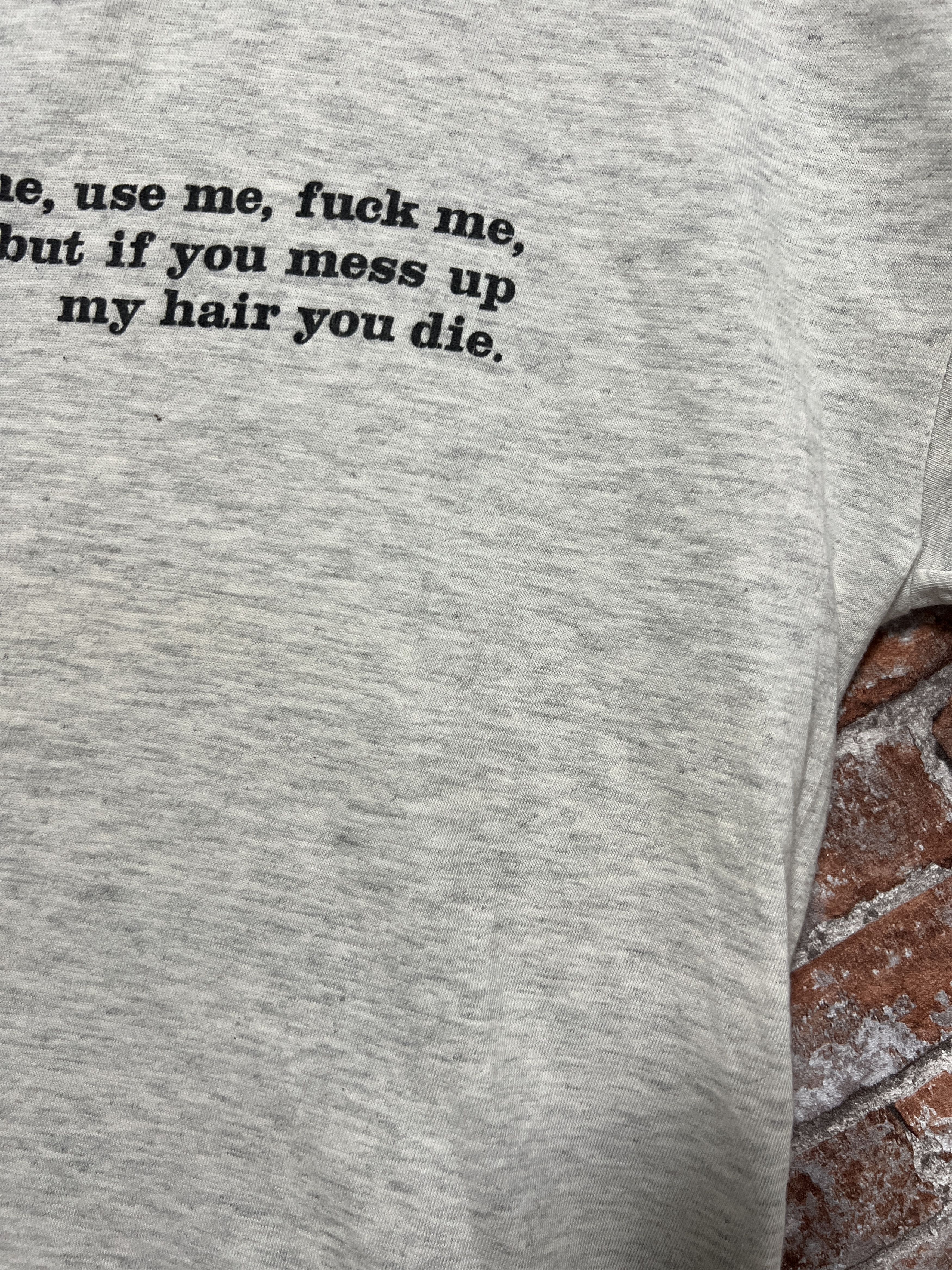 Vintage Vintage 90s Beat Me Whip Me Use Me F*ck Me Humor T-shirt Size US XL / EU 56 / 4 - 7 Thumbnail