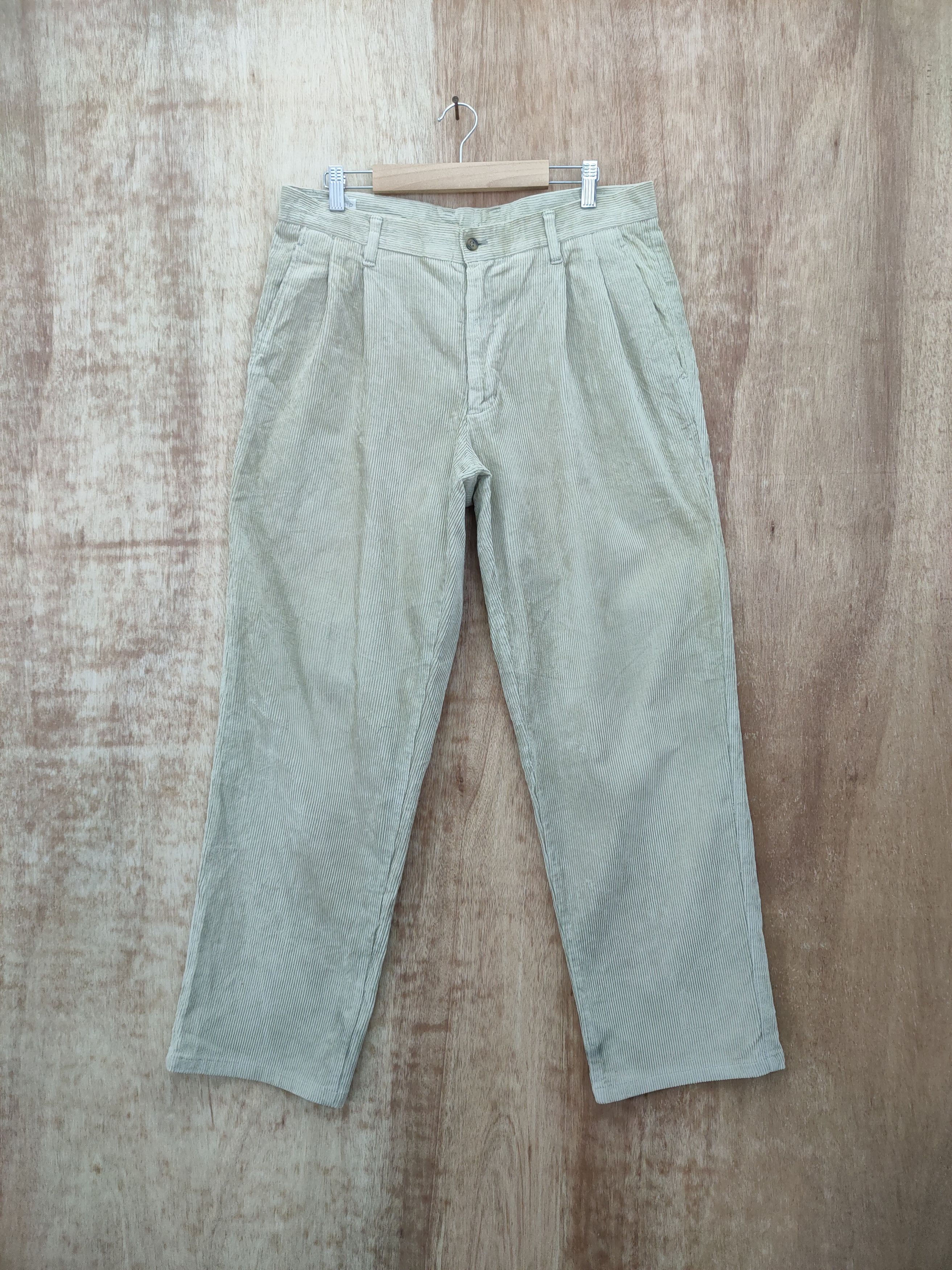 Vintage VINTAGE CARDUROY FADED PANTS TROUSERS Size US 34 / EU 50 - 1 Thumbnail