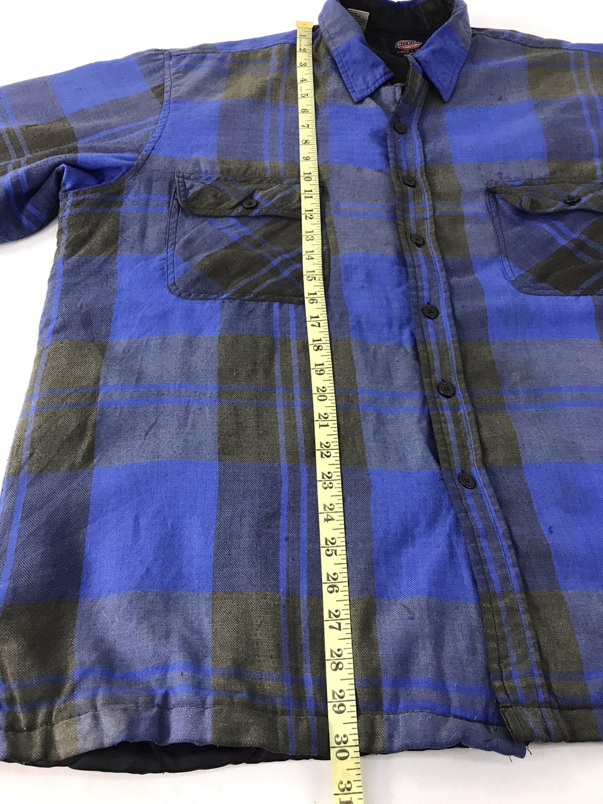 Dickies × Vintage Dickies Plaid Checked Button Up Padded Shirt Quilted Inner Size US XXL / EU 58 / 5 - 11 Thumbnail