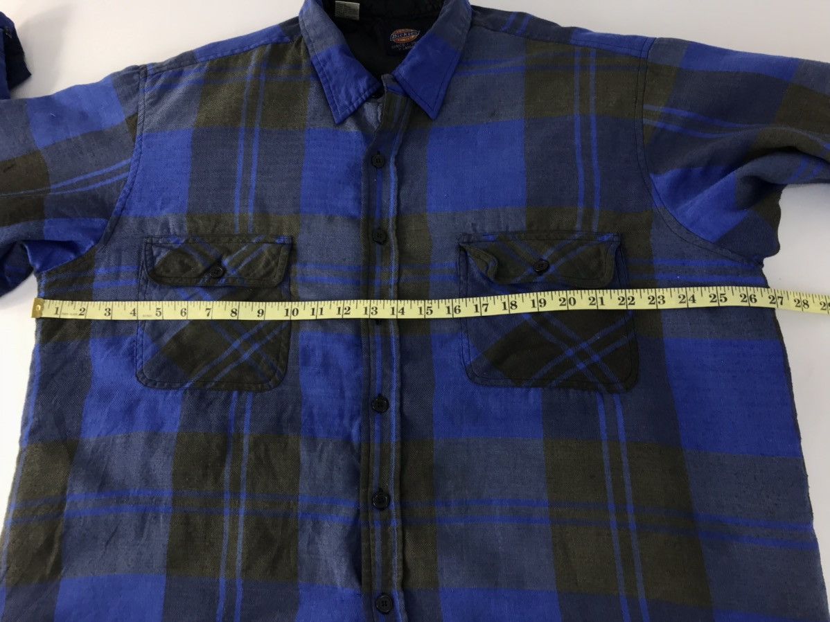 Dickies × Vintage Dickies Plaid Checked Button Up Padded Shirt Quilted Inner Size US XXL / EU 58 / 5 - 10 Thumbnail