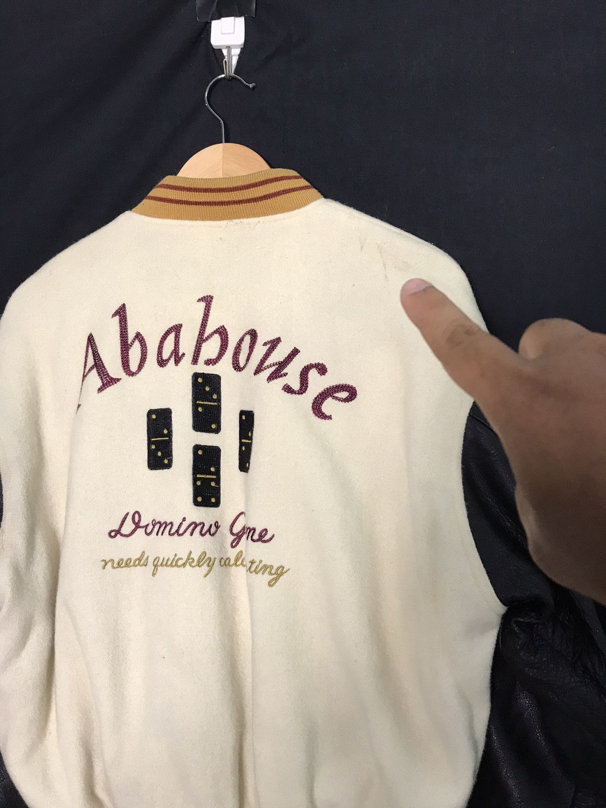 Japanese Brand × Vintage Abah House Embroidery Sleeve Leather Jacket Size US M / EU 48-50 / 2 - 3 Thumbnail