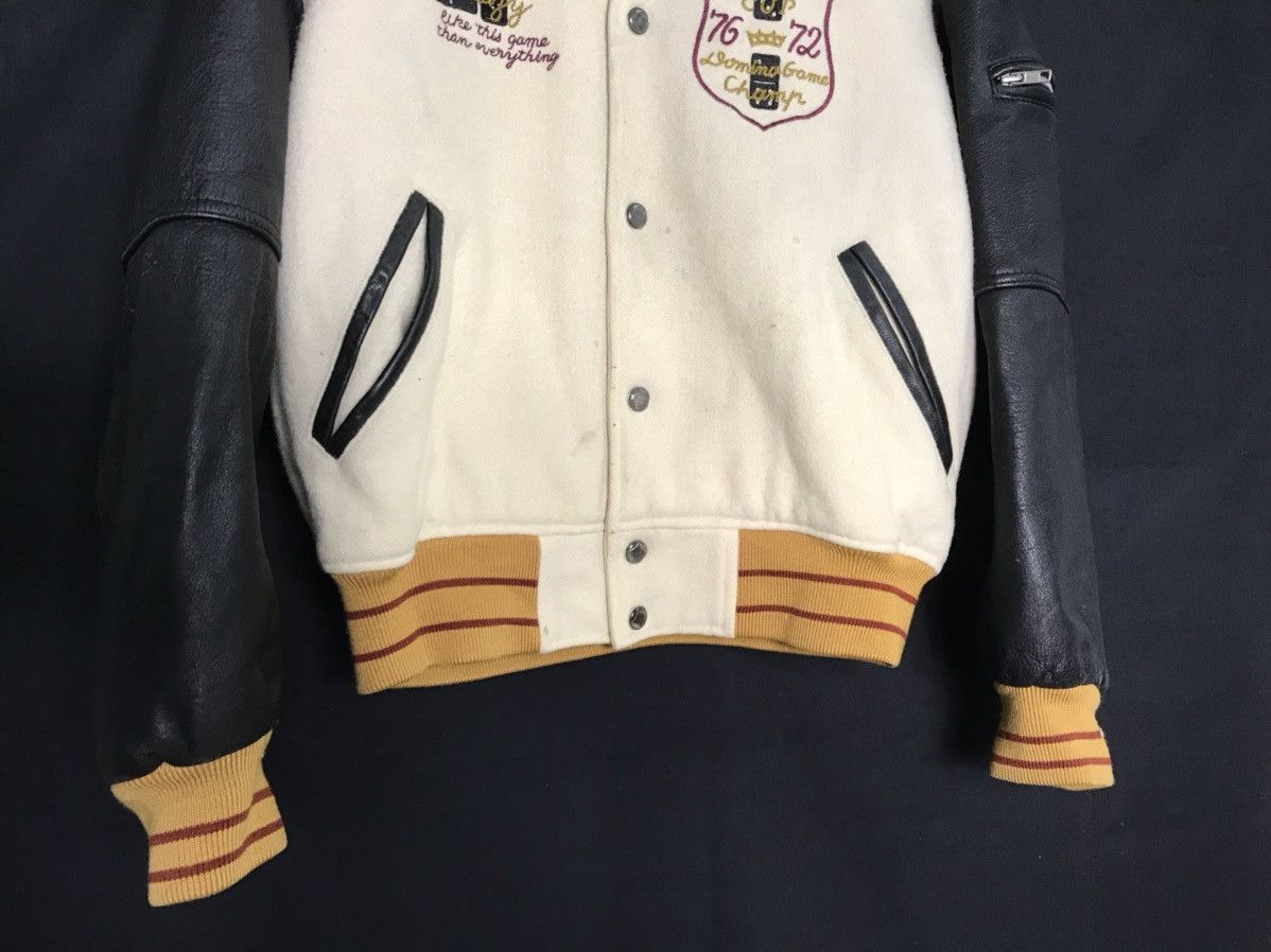 Japanese Brand × Vintage Abah House Embroidery Sleeve Leather Jacket Size US M / EU 48-50 / 2 - 8 Thumbnail