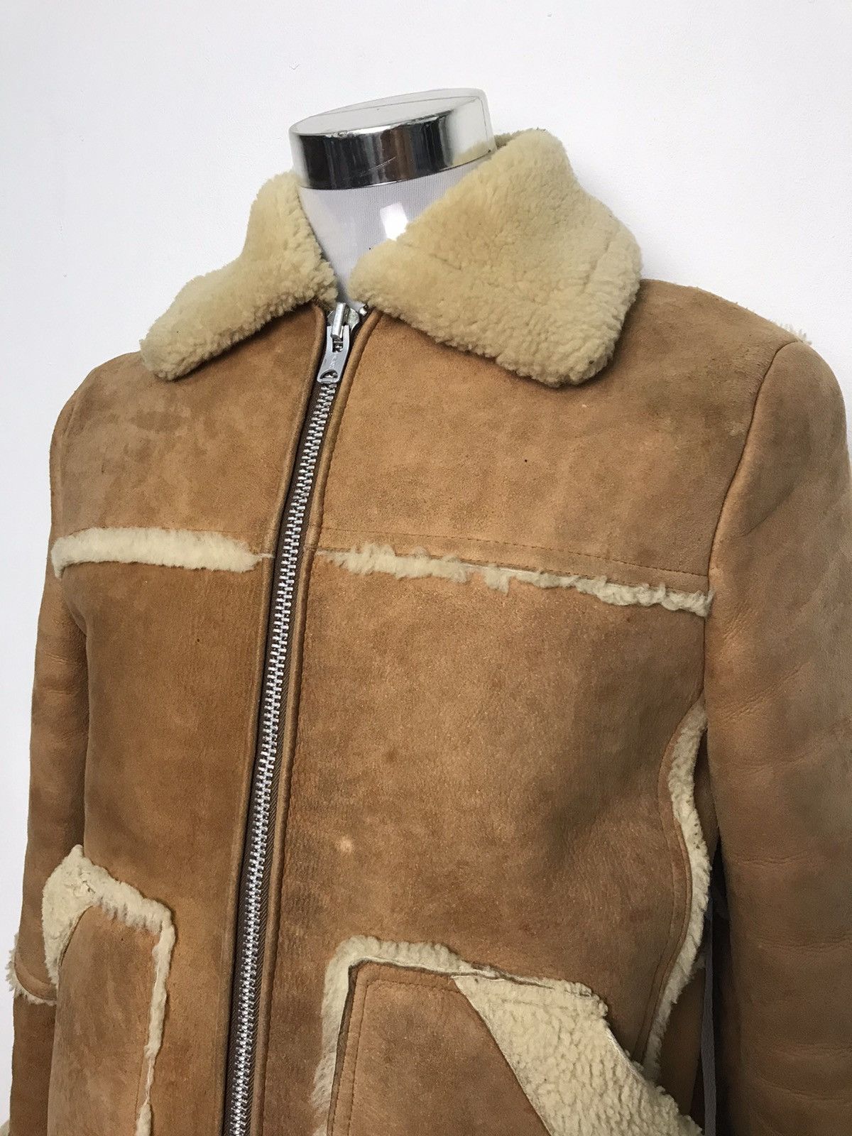 Schott × Vintage VINTAGE SCHOTT LEATHER SHEARLING JACKET SIZE 36 Size US M / EU 48-50 / 2 - 2 Thumbnail