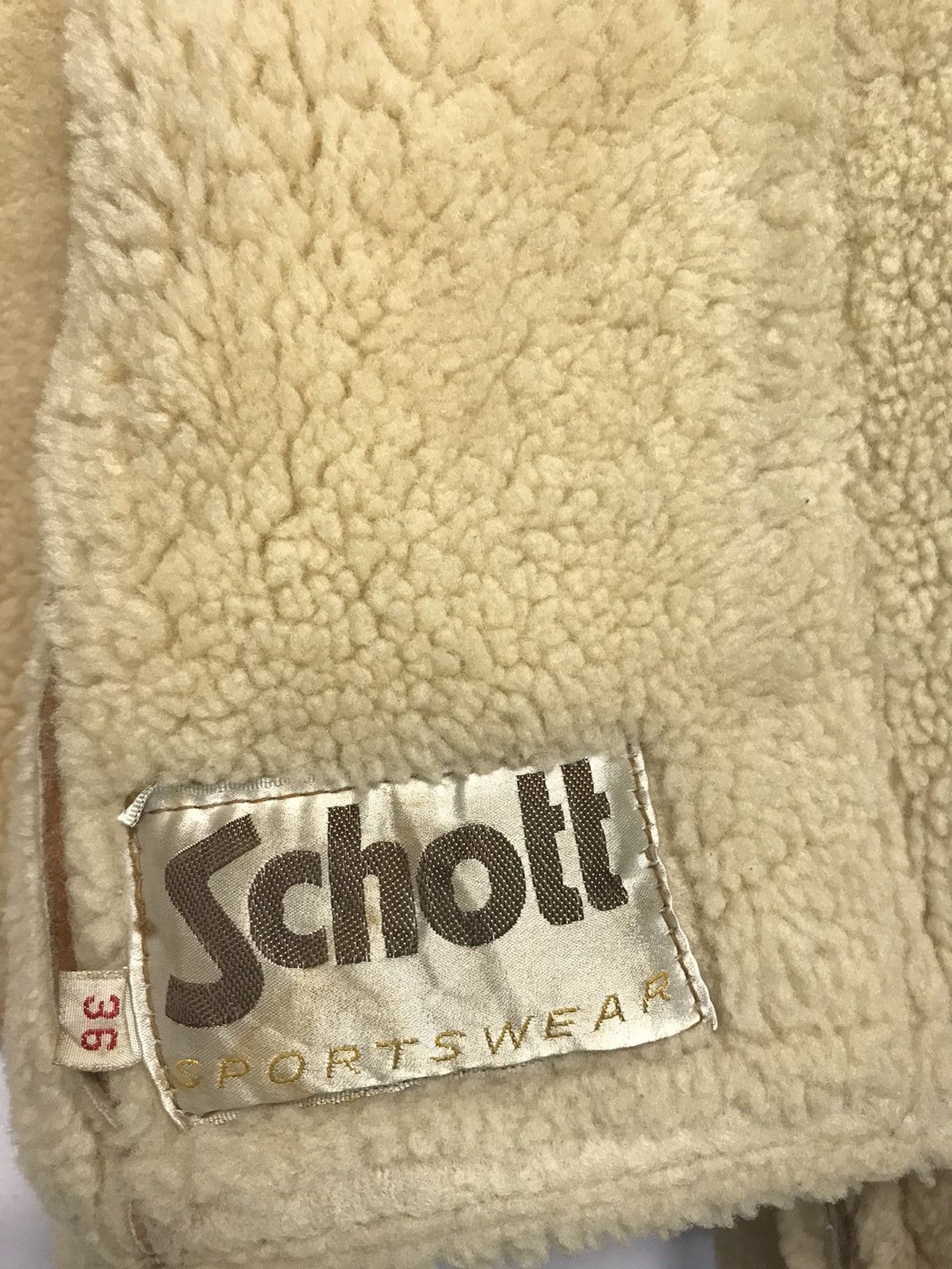 Schott × Vintage VINTAGE SCHOTT LEATHER SHEARLING JACKET SIZE 36 Size US M / EU 48-50 / 2 - 11 Thumbnail