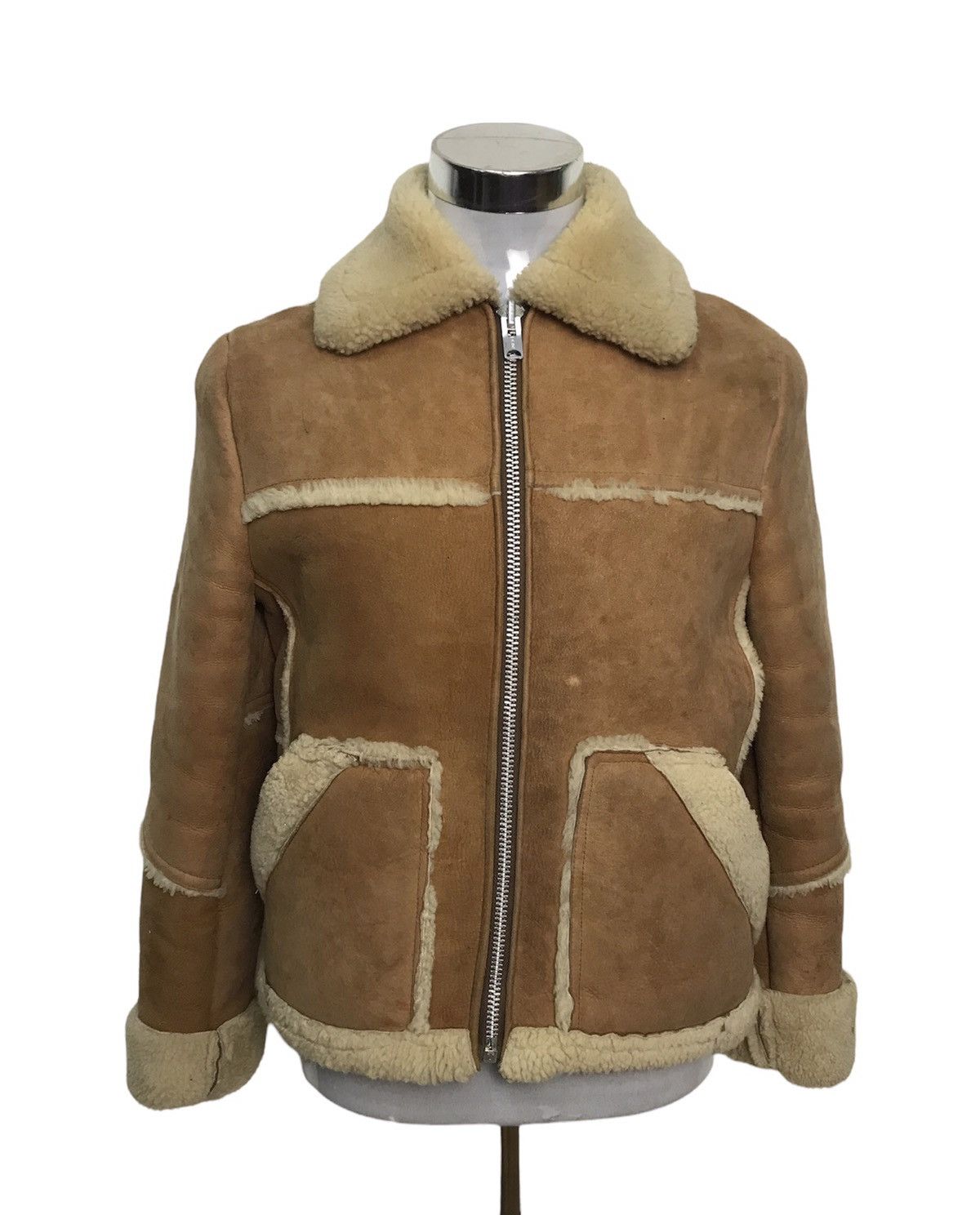 Schott × Vintage VINTAGE SCHOTT LEATHER SHEARLING JACKET SIZE 36 Size US M / EU 48-50 / 2 - 4 Thumbnail