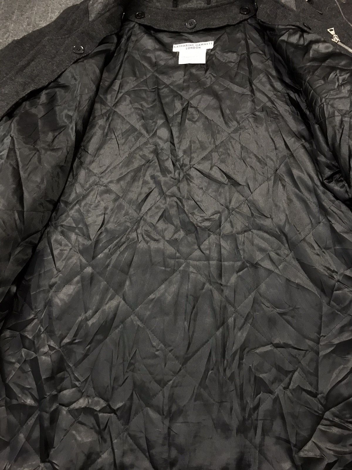 Katharine Hamnett London × Vintage Katherine Hamnett London Blouson Thick Jacket K1229j Size XXL / US 16-18 / IT 52-54 - 4 Thumbnail