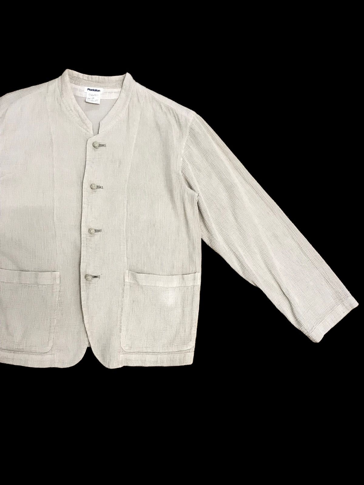 Issey Miyake × Japanese Brand Issey Miyake Plantation Mandarin Collar Jacket Size US M / EU 48-50 / 2 - 2 Thumbnail