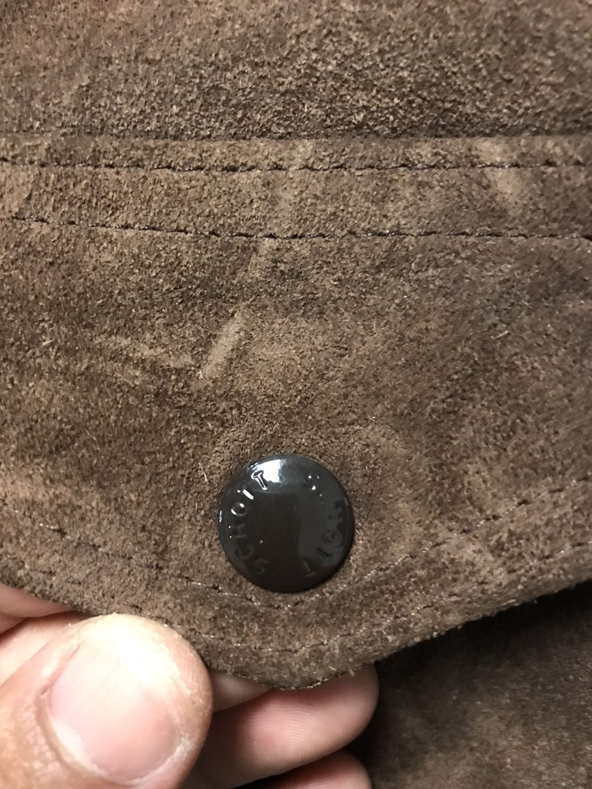 Schott × Vintage Schott Suede Leather Jacket Size US L / EU 52-54 / 3 - 7 Thumbnail