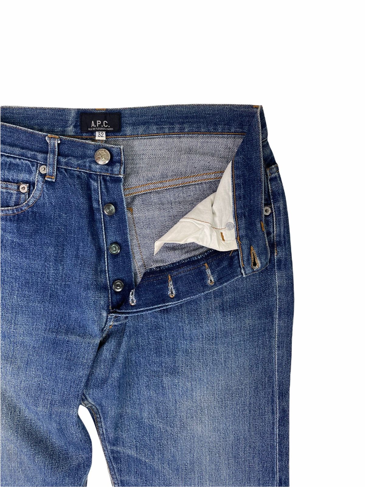 A.P.C. A.P.C. Rue de Fleurus Paris Selvedge Denim Jeans Size US 32 / EU 48 - 4 Thumbnail